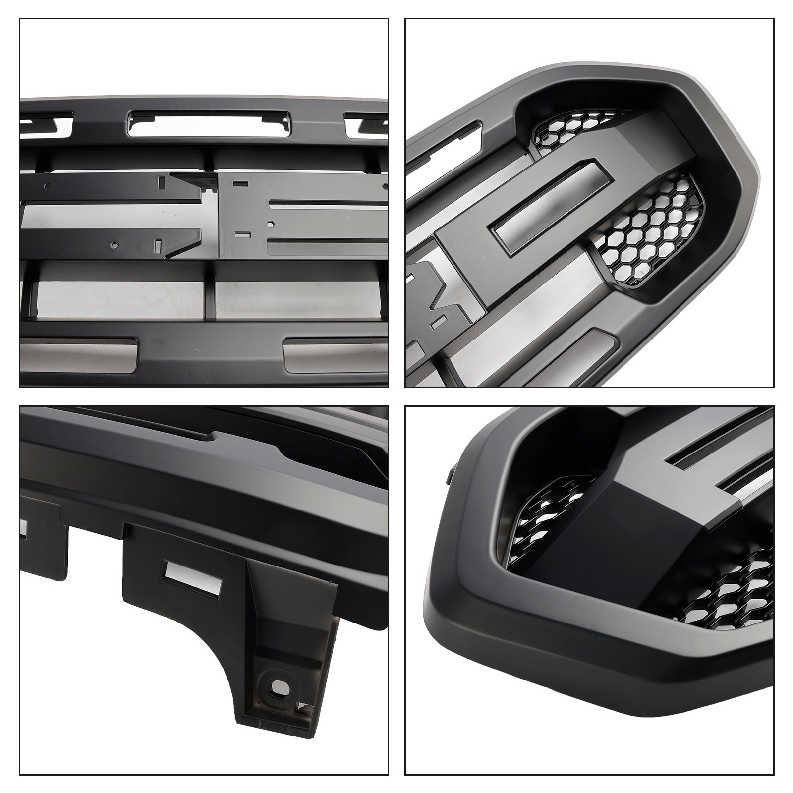 Black Raptor Style Front Bumper Grill Grille Pour Ford Ranger 2019-2023