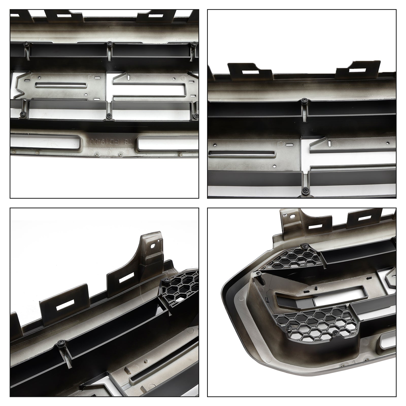 Black Raptor Style Front Bumper Grill Grille Pour Ford Ranger 2019-2023