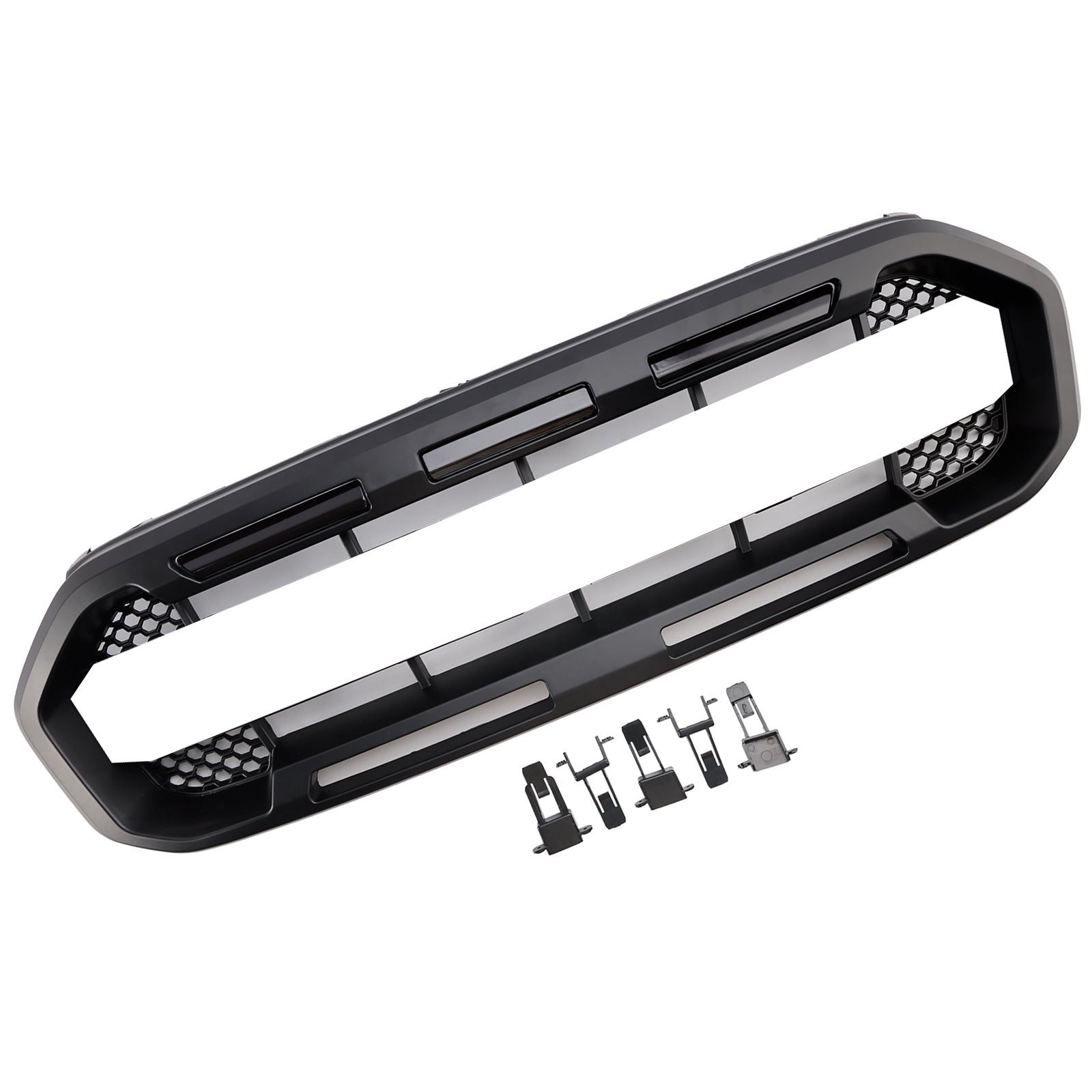Stile Raptor della griglia del paraurti anteriore nero per Ford Ranger 2019-2023