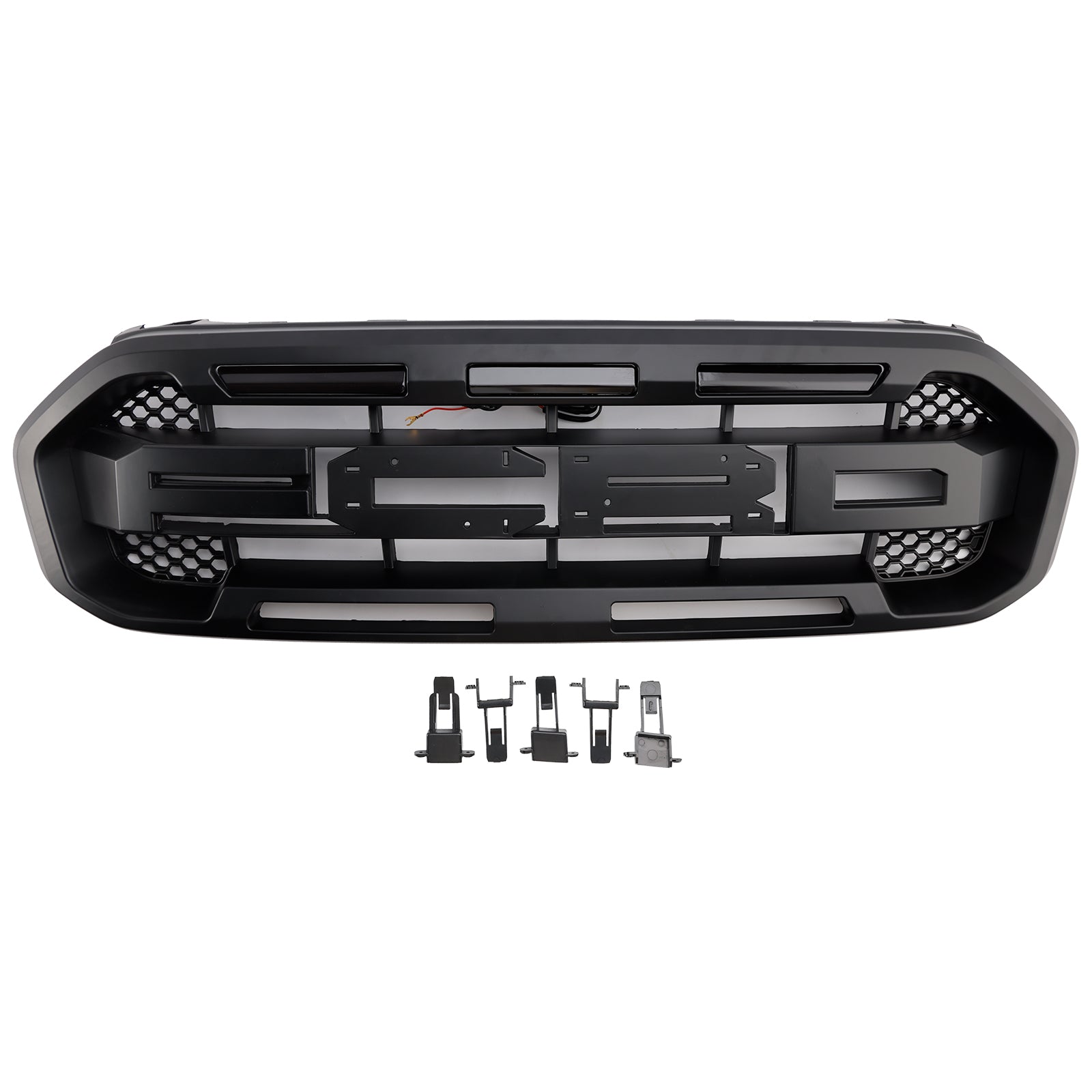 Grille de pare-chocs avant noire style Raptor pour Ford Ranger 2019-2023