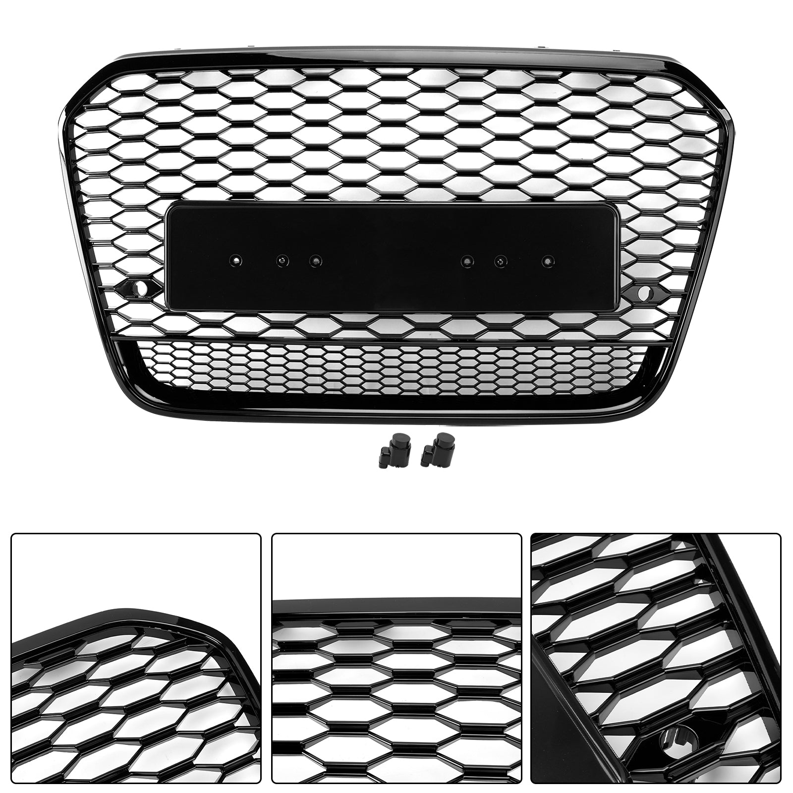 RS6 Style Honeycomb etusäleikkö Audi A6 S6 C7 2012-2015