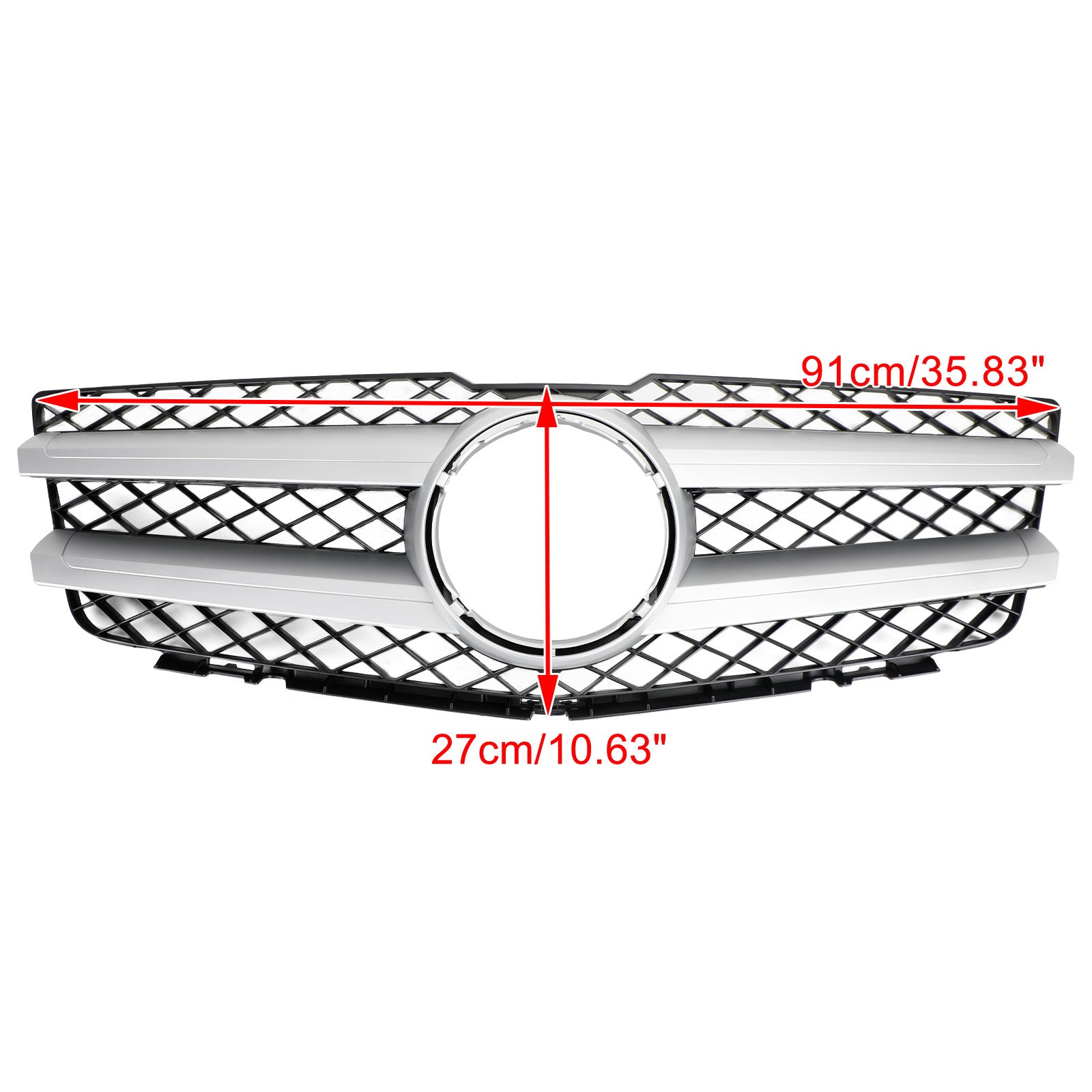 Grill per paraurti con cappuccio anteriore per Mercedes Benz GLK X204 GLK350 2008-2012