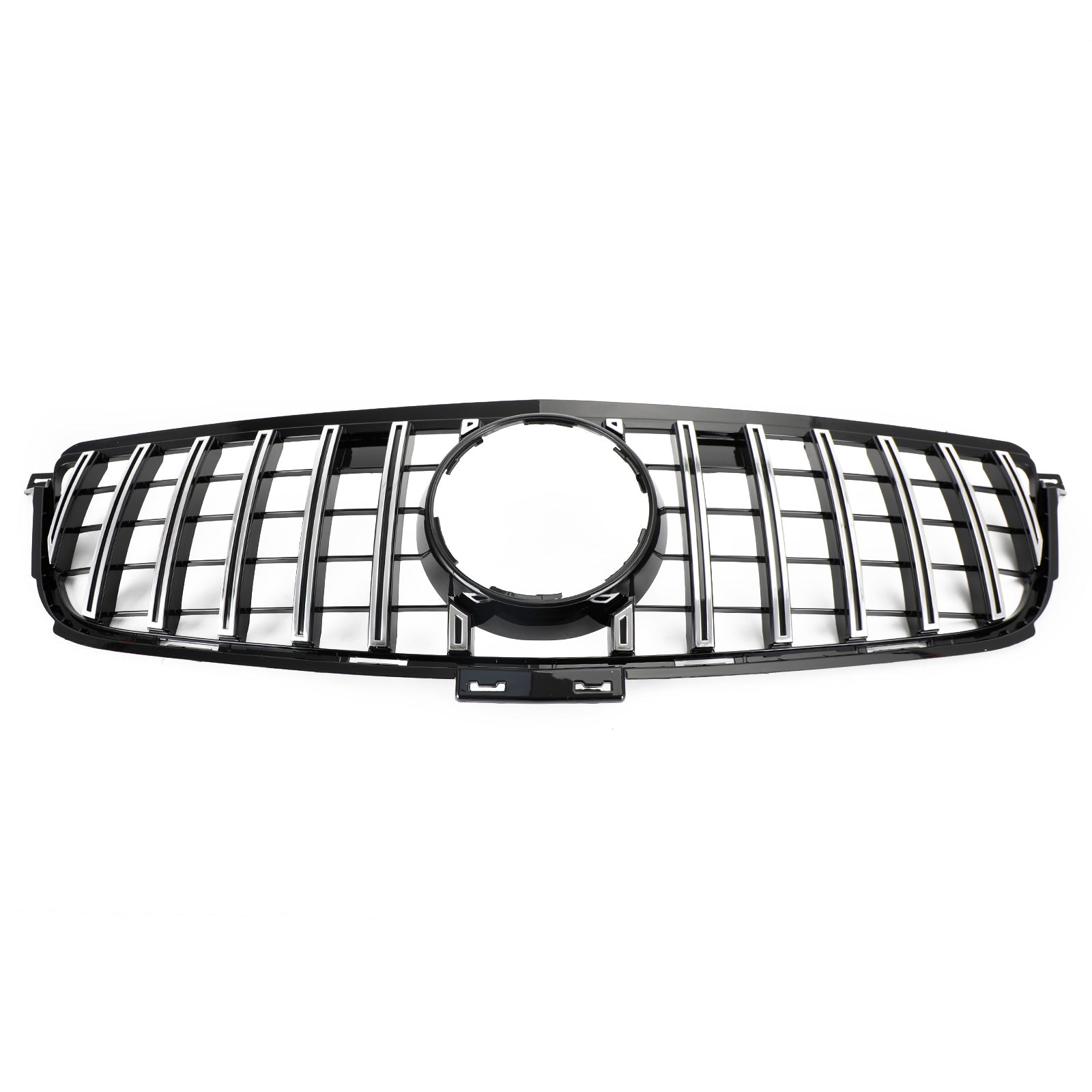Calandre Avant Style AMG Chrome/Noir pour Mercedes Classe W166 ML (2012-2015) - ML300/320/350/400