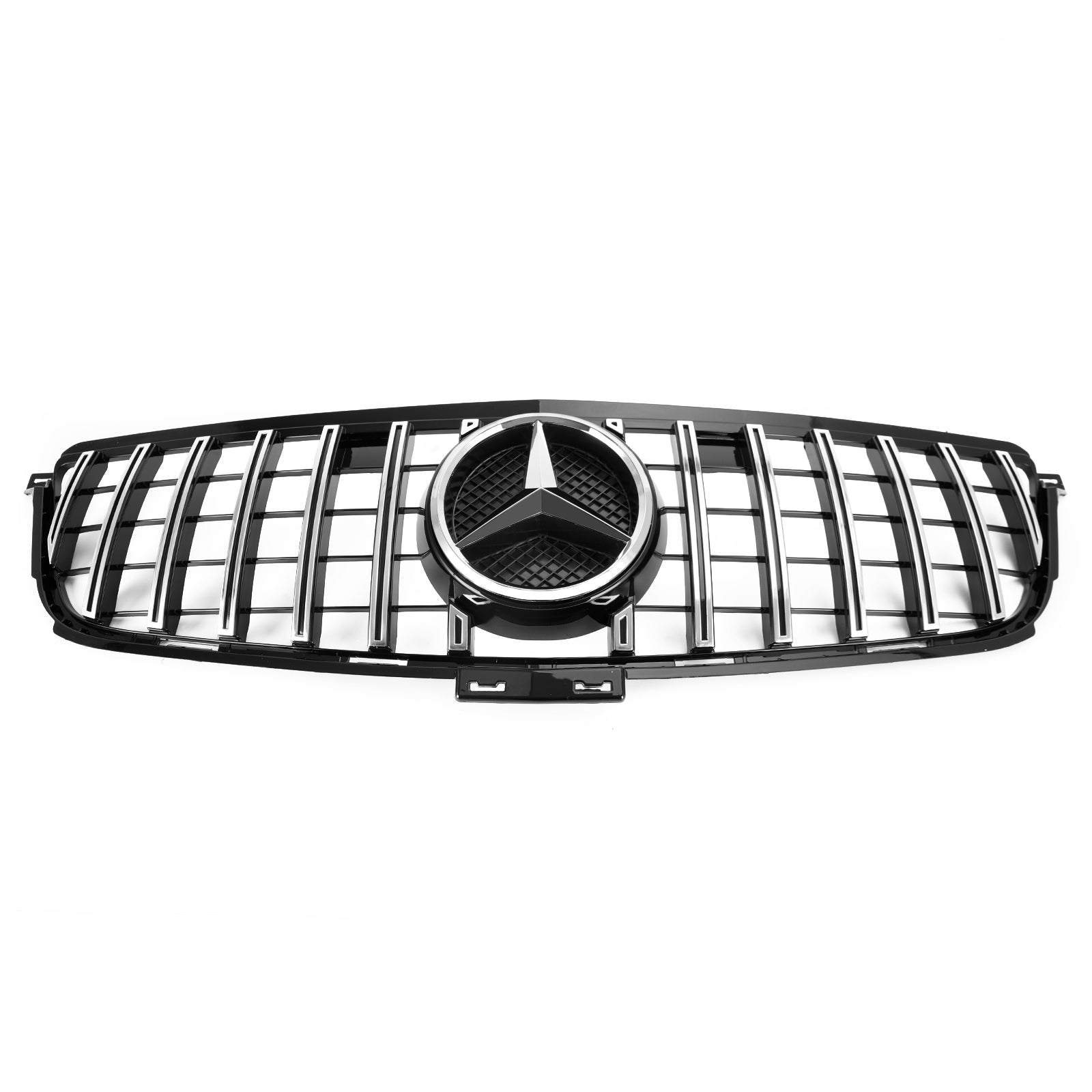 Calandre Avant Style AMG Chrome/Noir pour Mercedes Classe W166 ML (2012-2015) - ML300/320/350/400