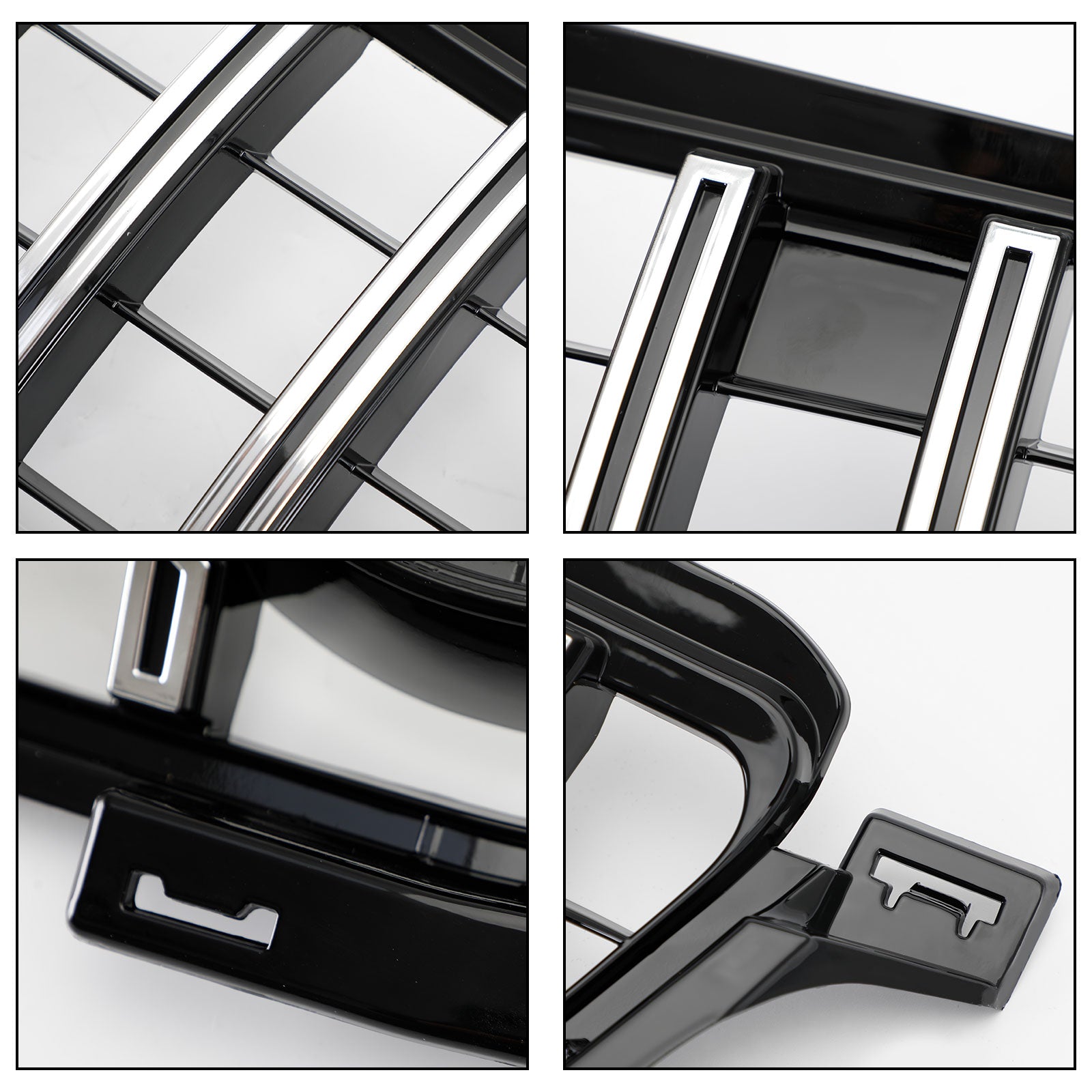 Calandre Avant Style AMG Chrome/Noir pour Mercedes Classe W166 ML (2012-2015) - ML300/320/350/400