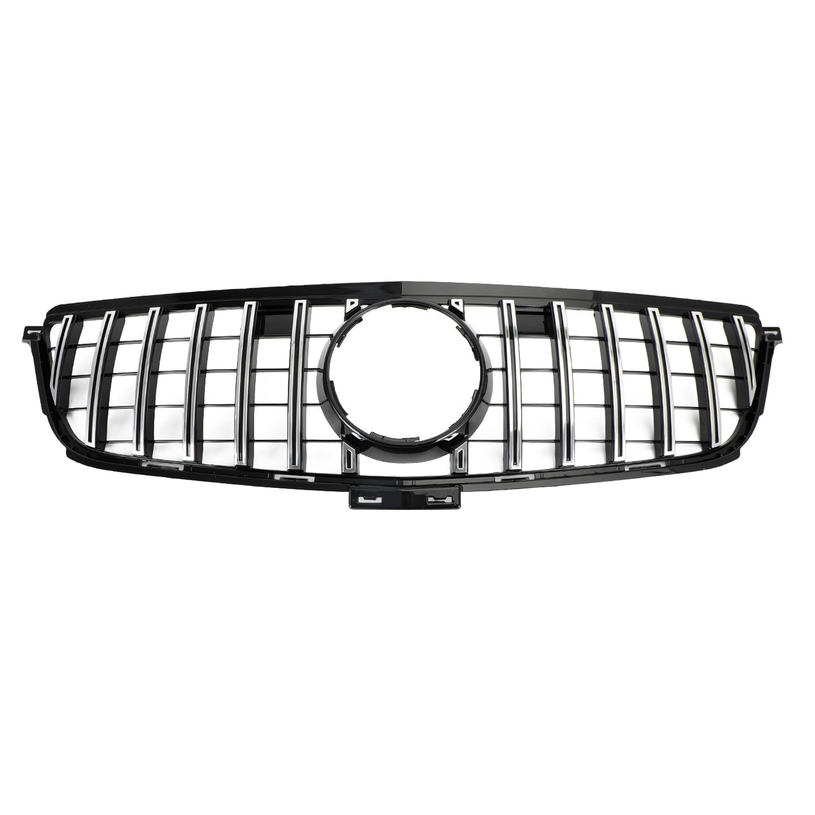 Calandre Avant Style AMG Chrome/Noir pour Mercedes Classe W166 ML (2012-2015) - ML300/320/350/400