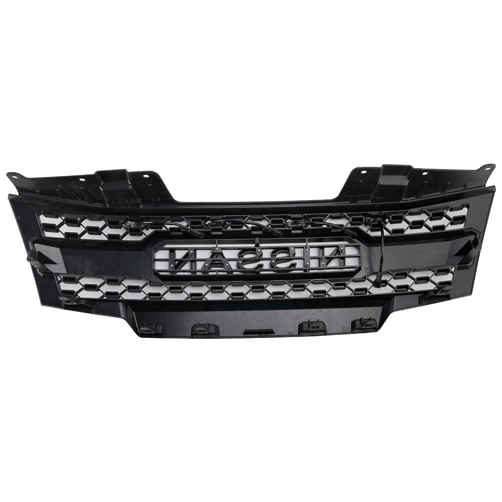 Cuadrícula de parachoques delantero negro con iluminación LED para Nissan Frontier 2009-2019