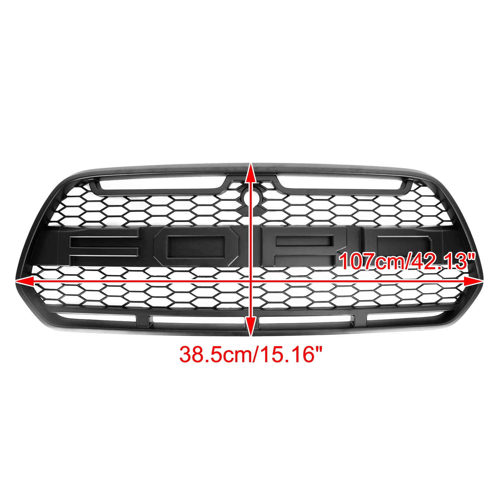 2015-2018 Ford Transit Mk8 Raptor Aggressiivinen tyylinen Grille de Buer Bone Mat Mat