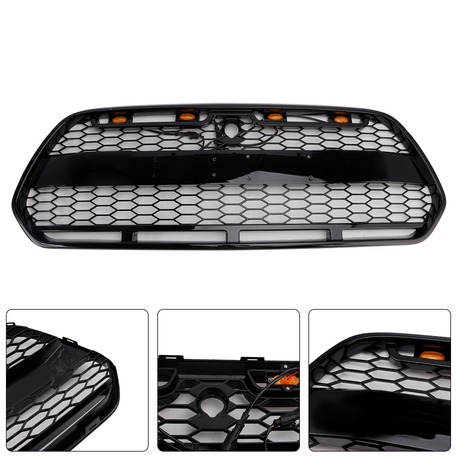 Grille de Bumper Black Front Shiny LED za Ford Transit MK8 Raptor 2015-2018