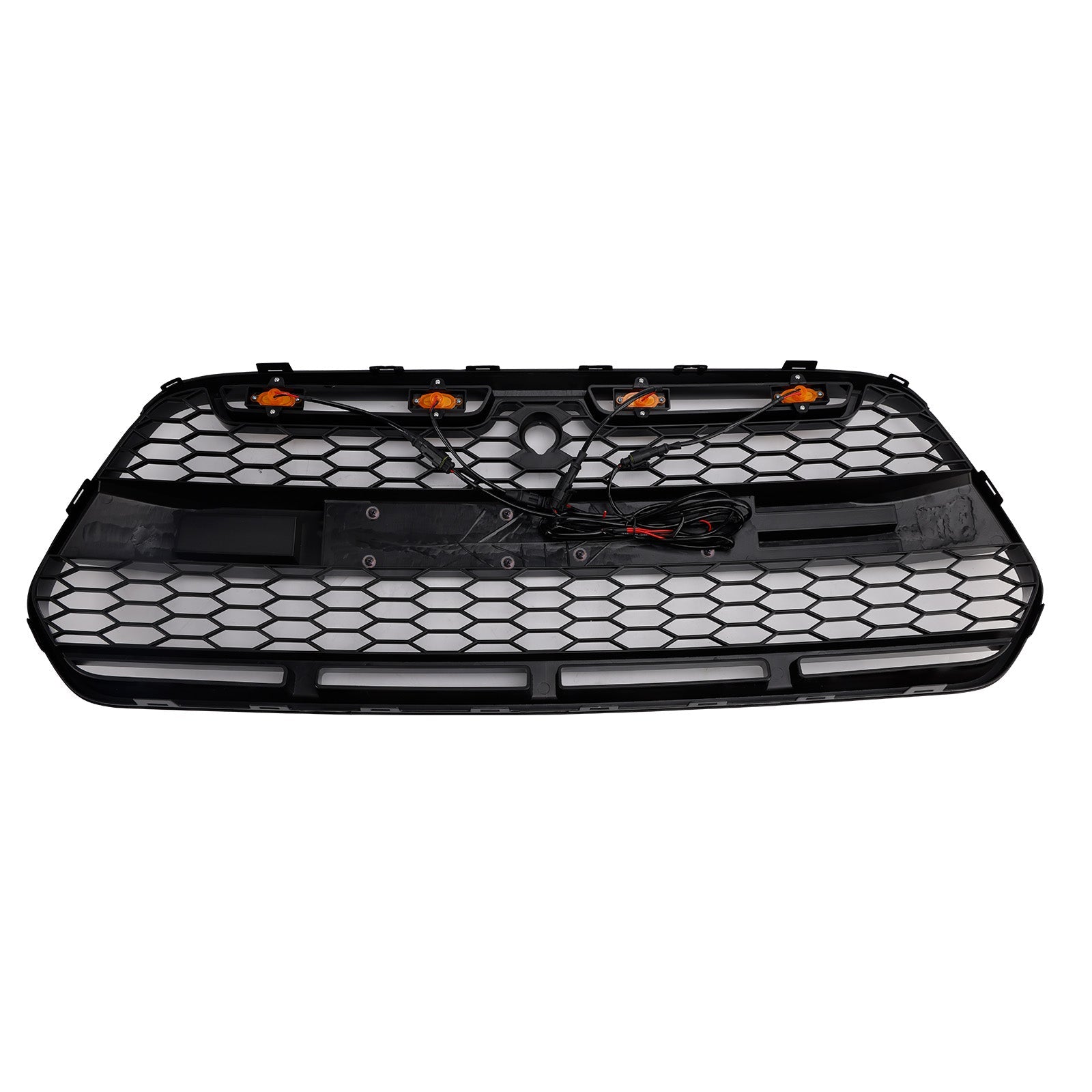 Grille de Bumper Black Front Błyszcząca LED dla Ford Transit MK8 Raptor 2015-2018