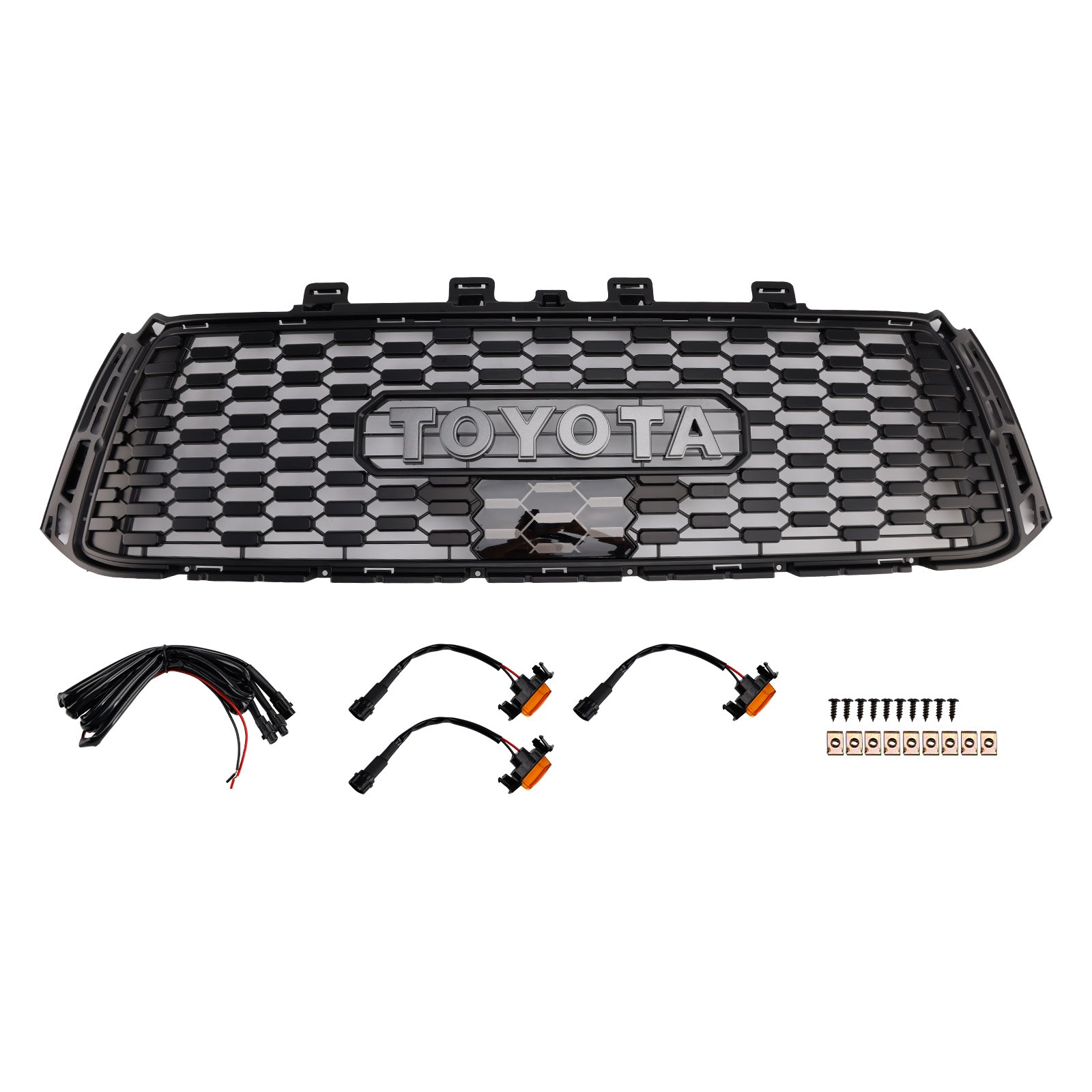 Calandre Avant Sport Nid D'Abeille Noire Brillante VR-59 - Compatible Audi A5 2011-2016 Coupé Cabrio