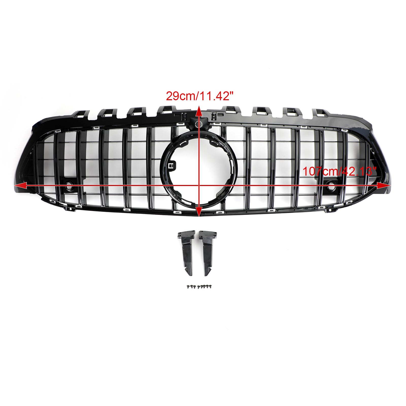 Parrilla del parachoques delantero del Mercedes Benz Clase A W177 Estilo GT 2019-2021 Negro
