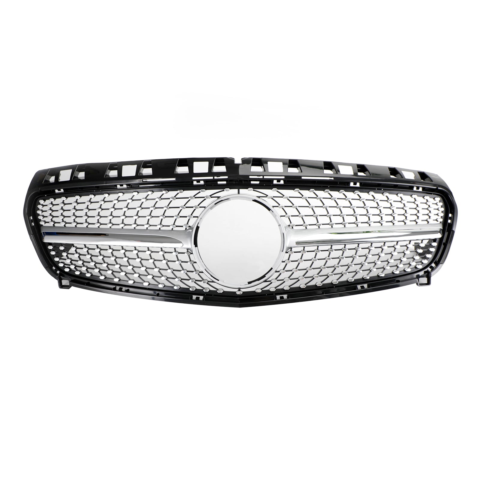 Mercedes Benz Classe A W176 2013-2015 Grille de pare-chocs avant Noir/Chrome