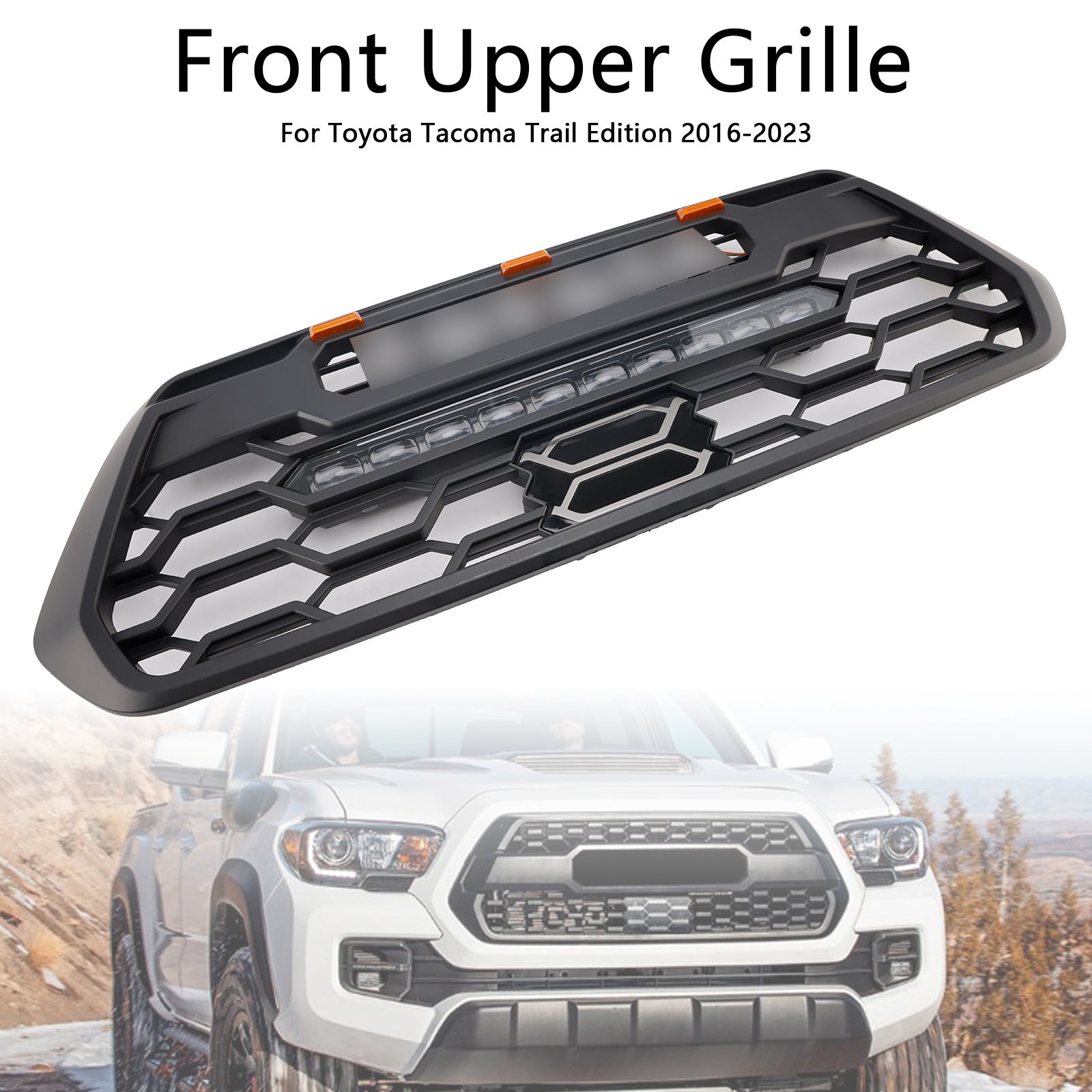 Gate del paraurti dell'illuminazione anteriore per illuminazione a LED per Toyota Tacoma 2016-2023