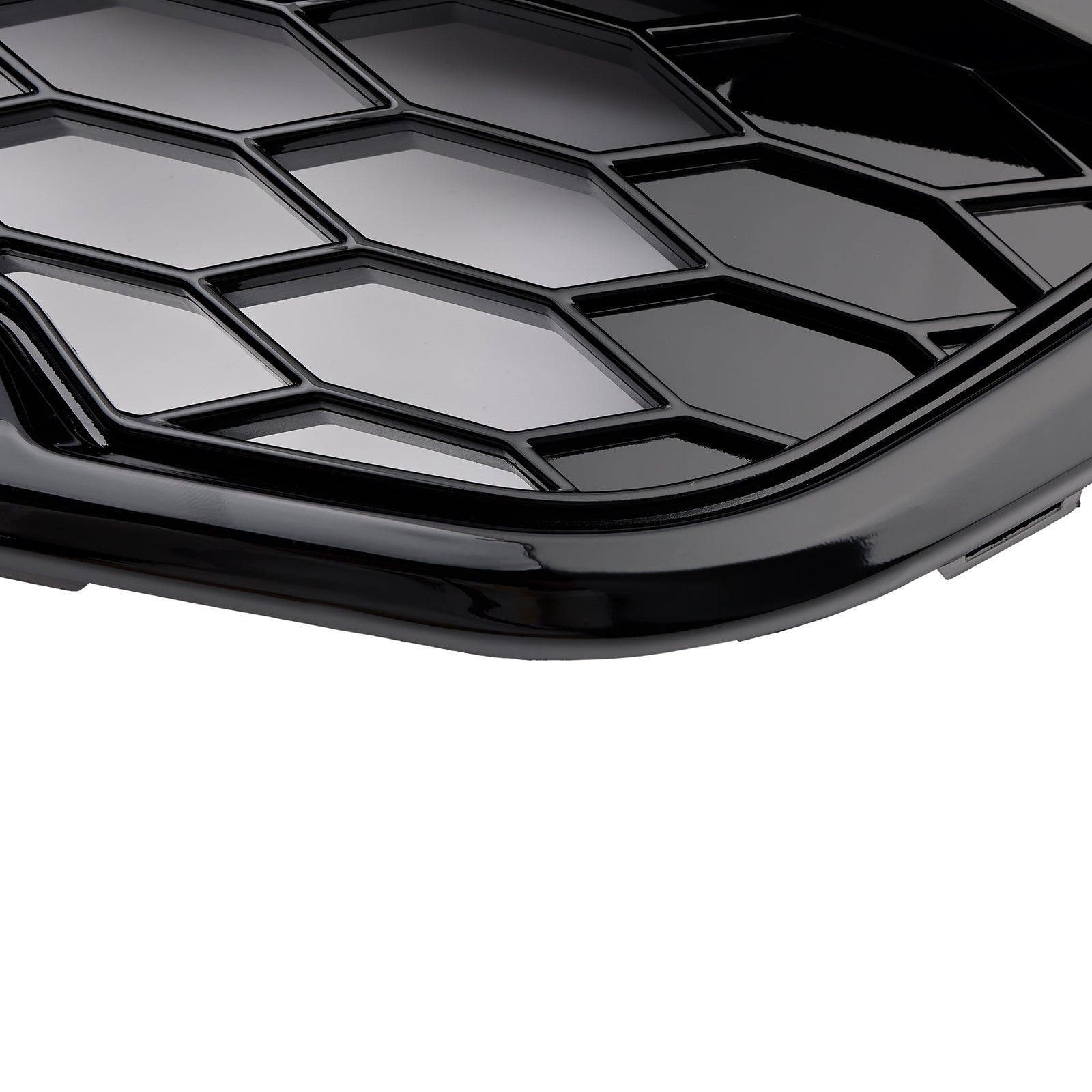 Ford Transit Custom Trail 2018-2023 con griglia anteriore a 3 LED nera lucida