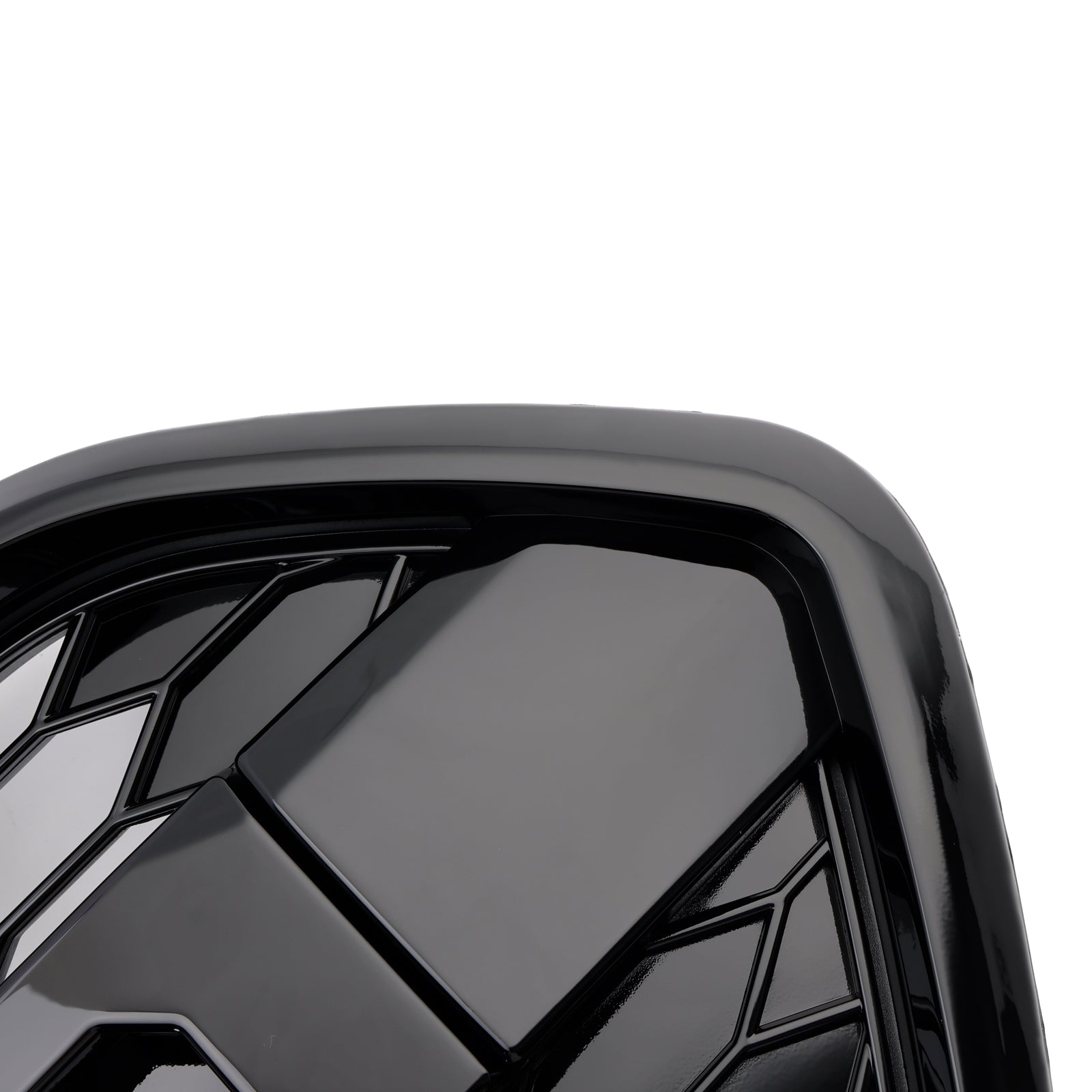 Ford Transit Custom Trail 2018-2023 con griglia anteriore a 3 LED nera lucida