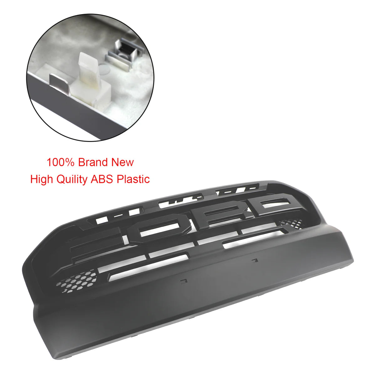 Matt Black Ranger Raptor Raptor Front Bumper Grill Style voor Ford Ranger 2015-2019 T7