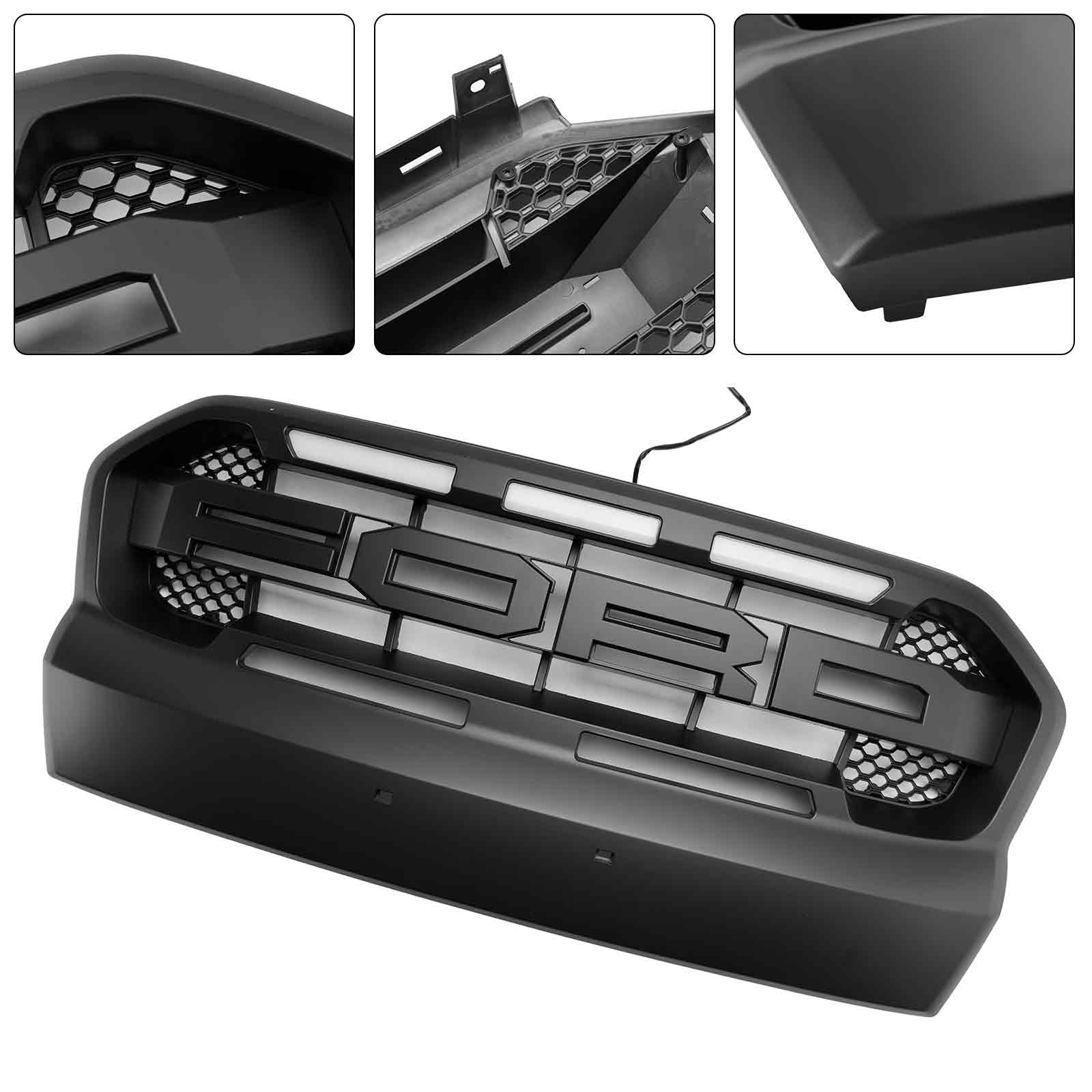 Grille de Bumper pred raptorjem z LED za Ford Ranger T7 2015-2019