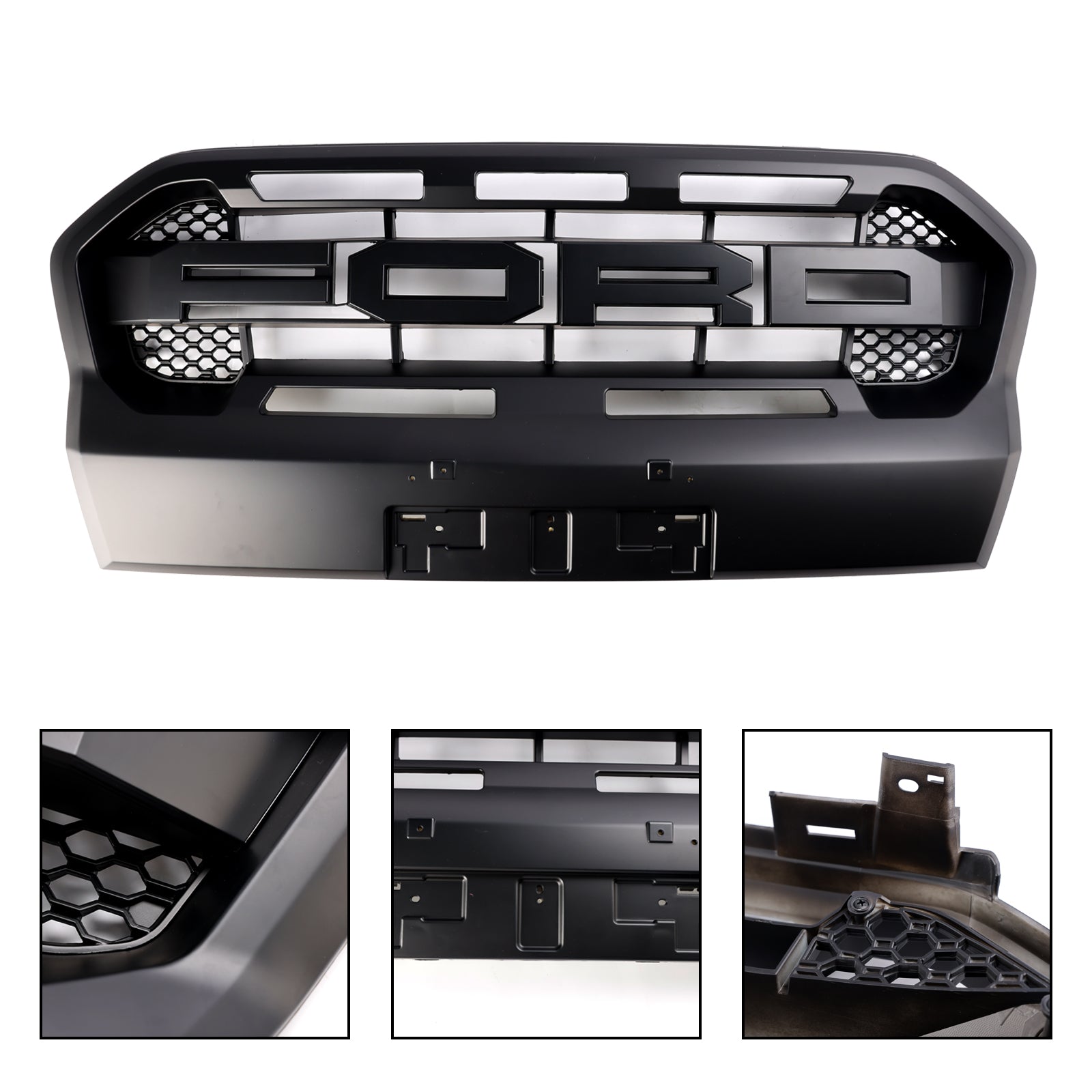 Grille de Bumper przed Mat Ranger Raptor Raptor Mat dla Ford Ranger T8 2019-2023