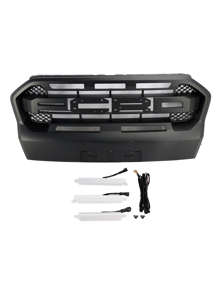 Grid de protección antes de Ranger T8 2019 2023 Design Raptor con LED