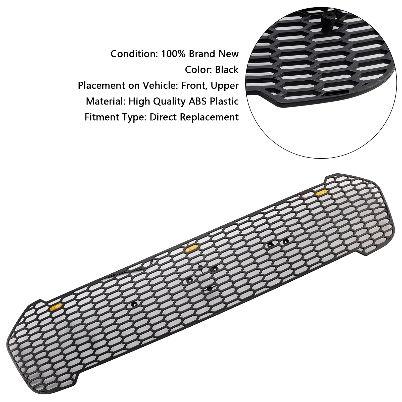 Grille de pare-chocs avant style Raptor à LED pour Ford Ranger T8 2019-2023