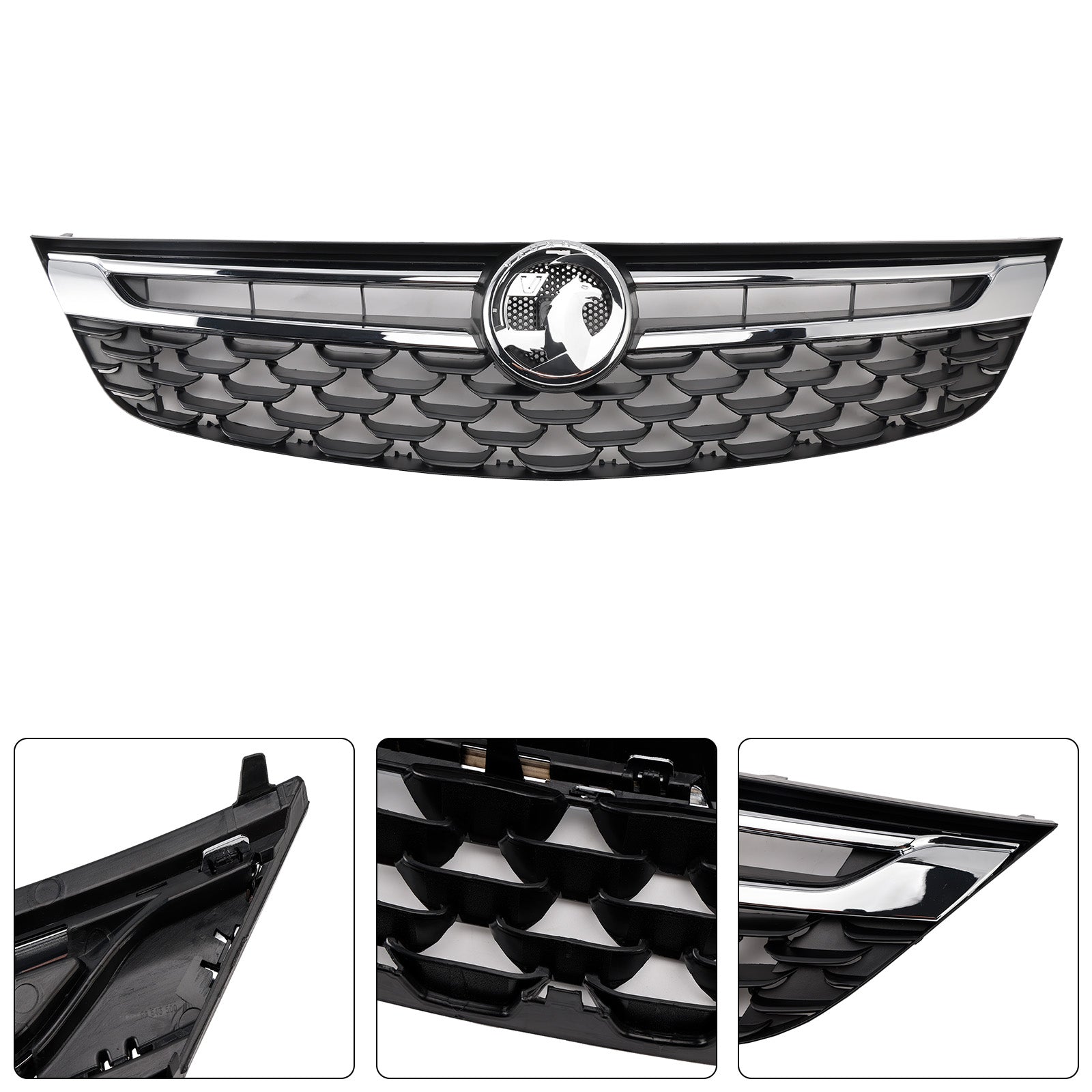 Grille de pare-chocs avant 13464791 noire chromée pour OPEL ASTRA K 2015-2019