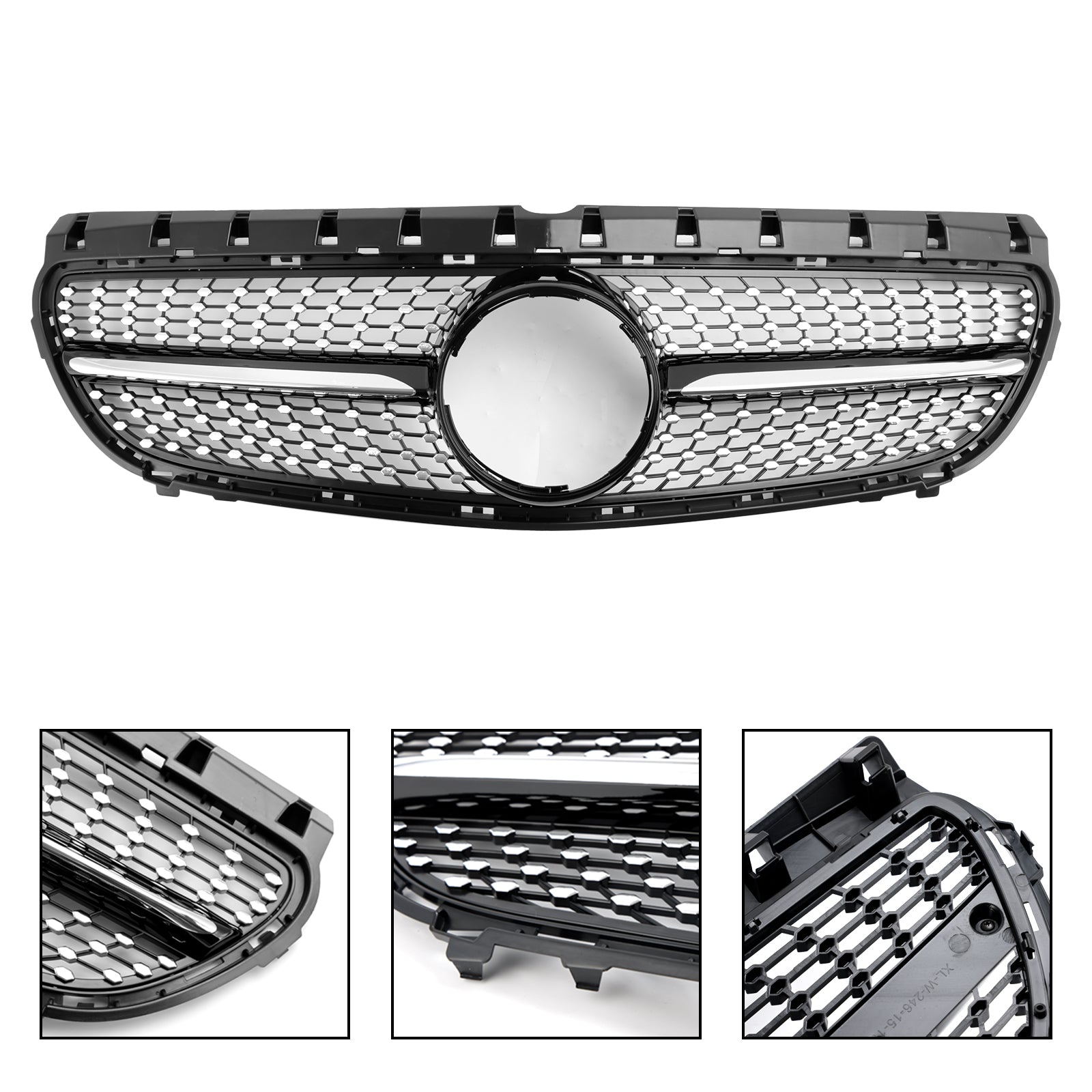 Grille de calandre de pare-chocs avant de lifting de Mercedes Benz Classe B W246 2015-2018