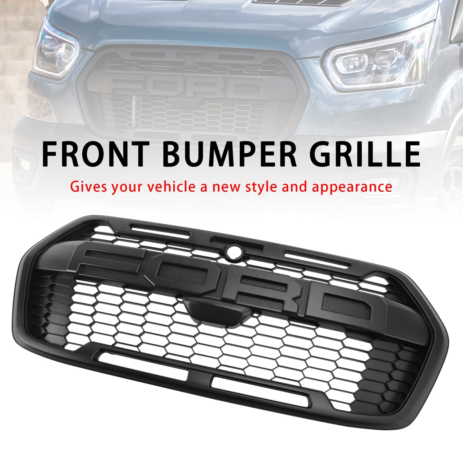 Ford Transit MK8 Trail Raptor-stijl voorbumpergrille vanaf 2019 2467809