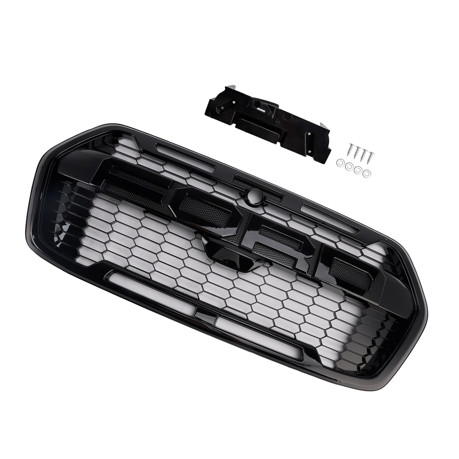 Sijajno črna ABS prednja maska za Ford Transit MK8 2019-2025 - neposredna zamenjava Raptor Style - del #2467809/LK31-17B968-AA5YZ9