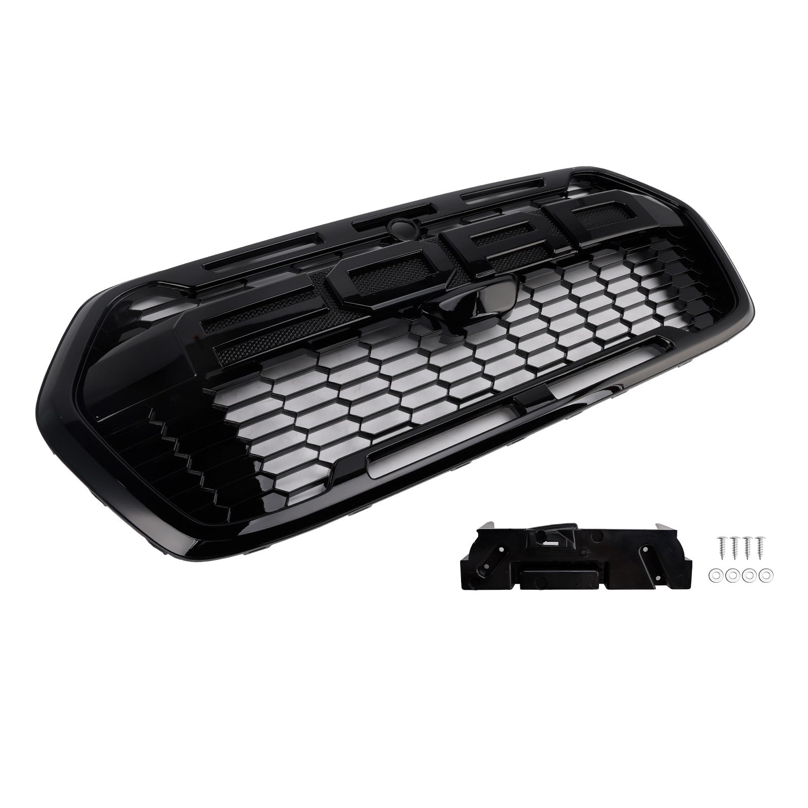 Sijajno črna ABS prednja maska za Ford Transit MK8 2019-2025 - neposredna zamenjava Raptor Style - del #2467809/LK31-17B968-AA5YZ9