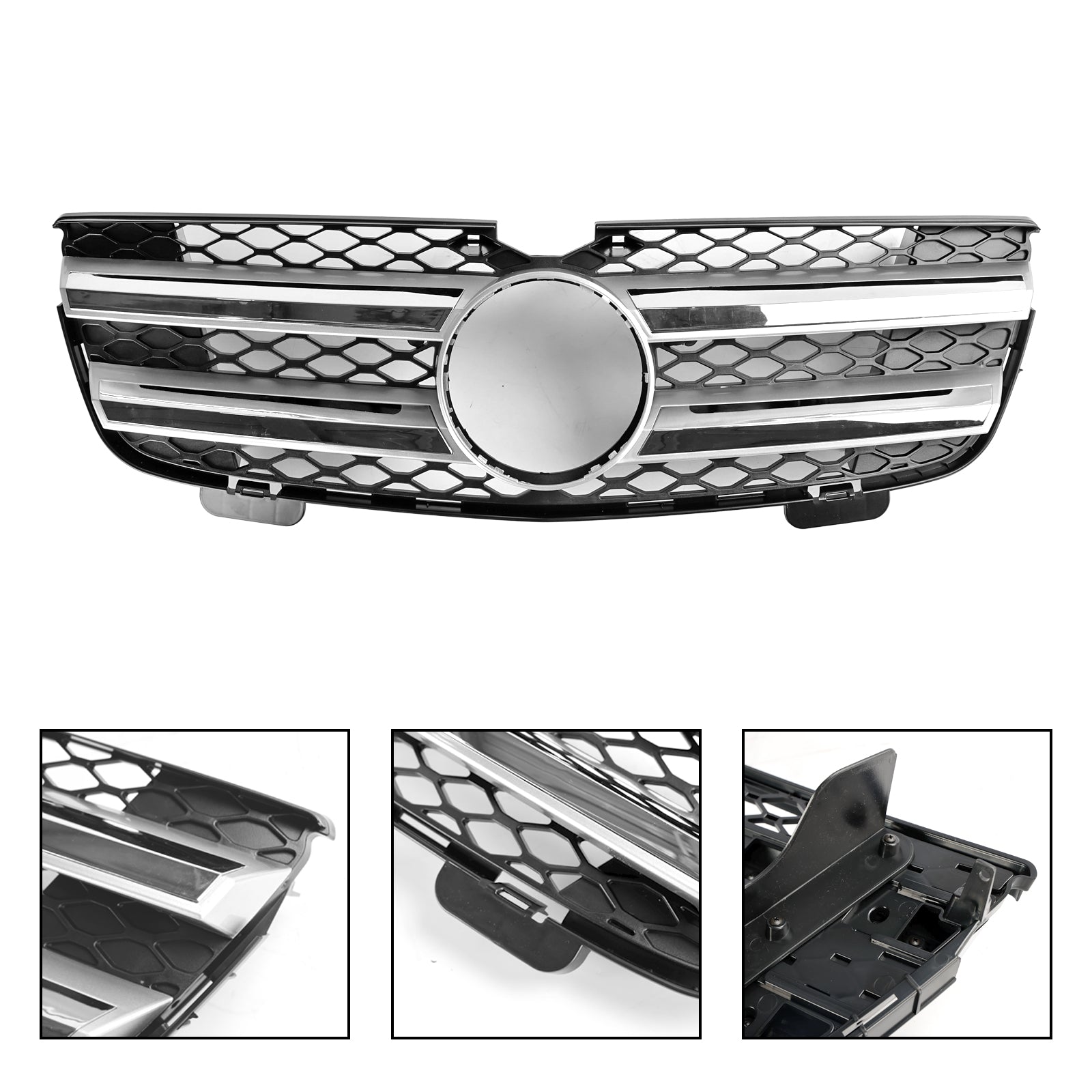 Calandre de pare-chocs avant pour Mercedes Benz GL-Klasse X164 GL450 2007-2012, chrome