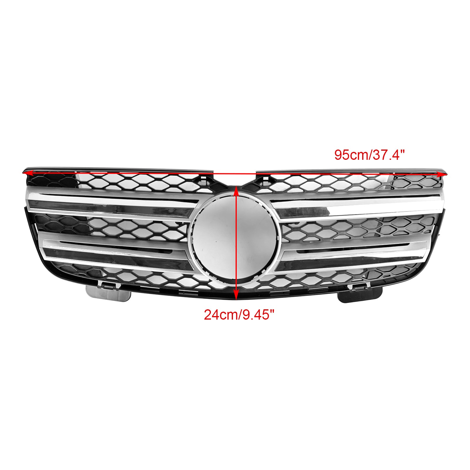 Calandre de pare-chocs avant pour Mercedes Benz GL-Klasse X164 GL450 2007-2012, chrome