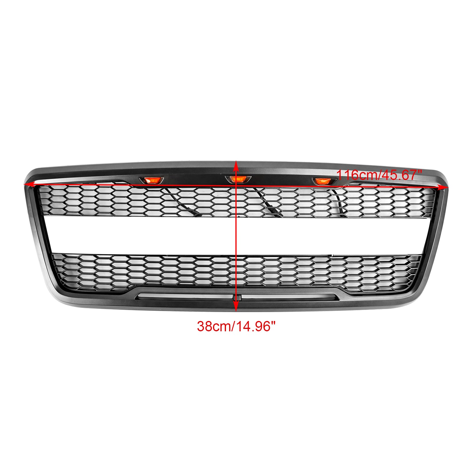 2007 F150 Grille de rechange pour grille de capot en maille avant Ford Style Raptor avec LED générique