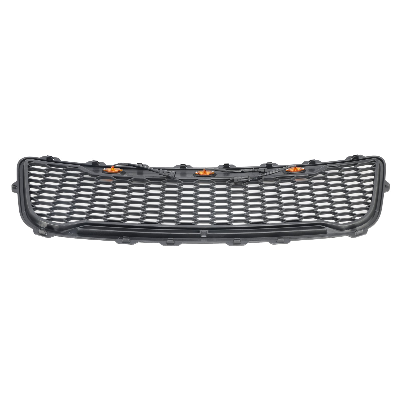 Przednia siatka zderzaka w Matt Black Honeycomb Raptor dla Forda F150 1999-2003 z LED