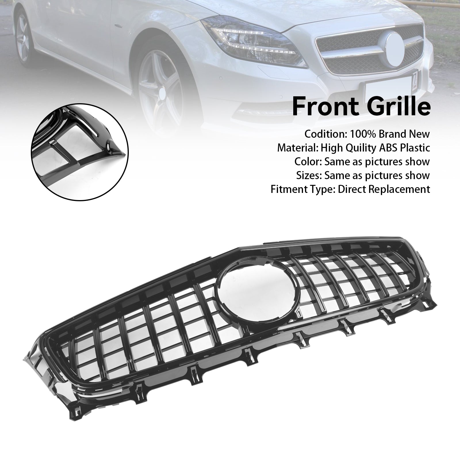 Voorgrille voor Mercedes-Benz W218 CLS CLS350/500/550 2011-2014 GT
