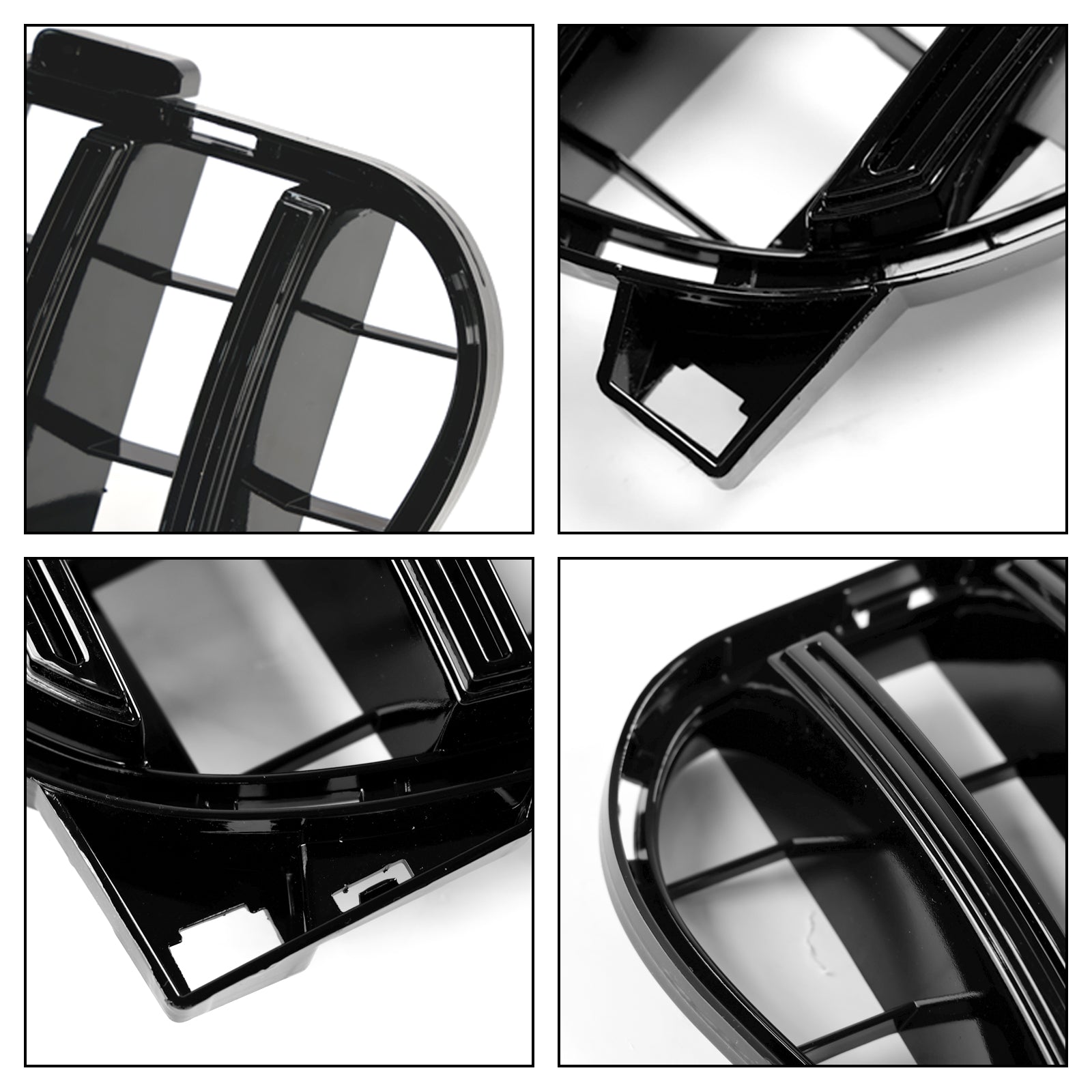 Parrilla delantera para Mercedes Benz GLA W156 X156 2017-2019 estiramiento facial negro