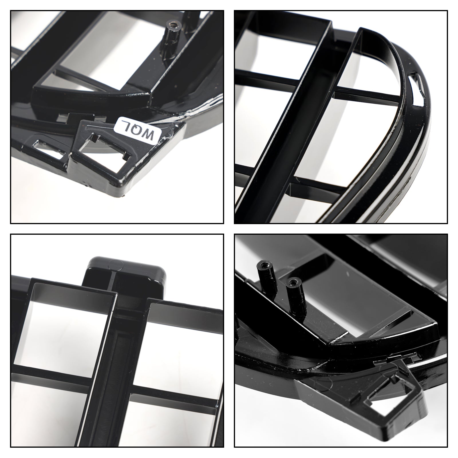 Parrilla delantera para Mercedes Benz GLA W156 X156 2017-2019 estiramiento facial negro