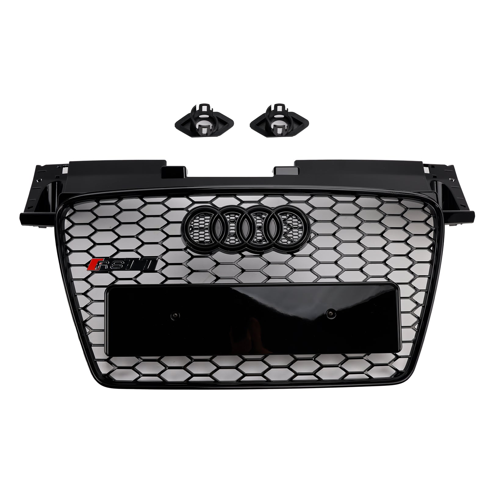 Calandre avant en nid d'abeille style Audi TT TTS RS 2006-2014, noir brillant