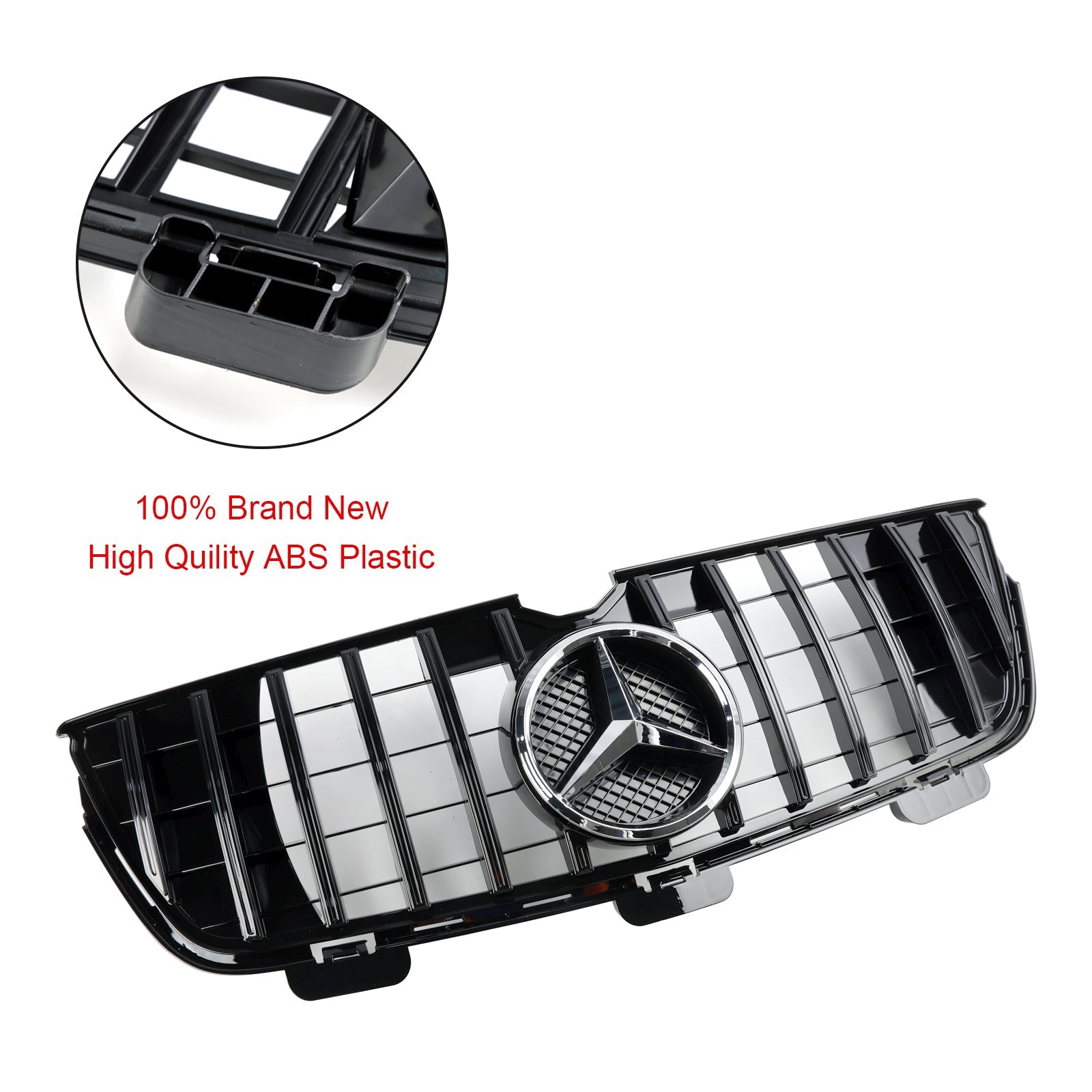 Grid de parachoques delantero cromado para Mercedes-Benz GL X164 GL450 GL500 2010-2012