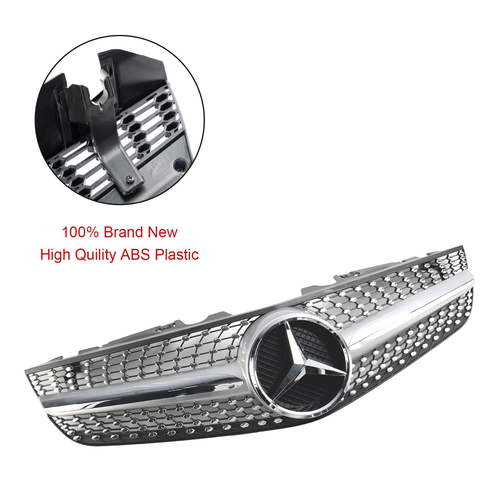 Rejilla superior del parachoques delantero para Mercedes Benz SL clase R230 SL550 SL600 2009-2012