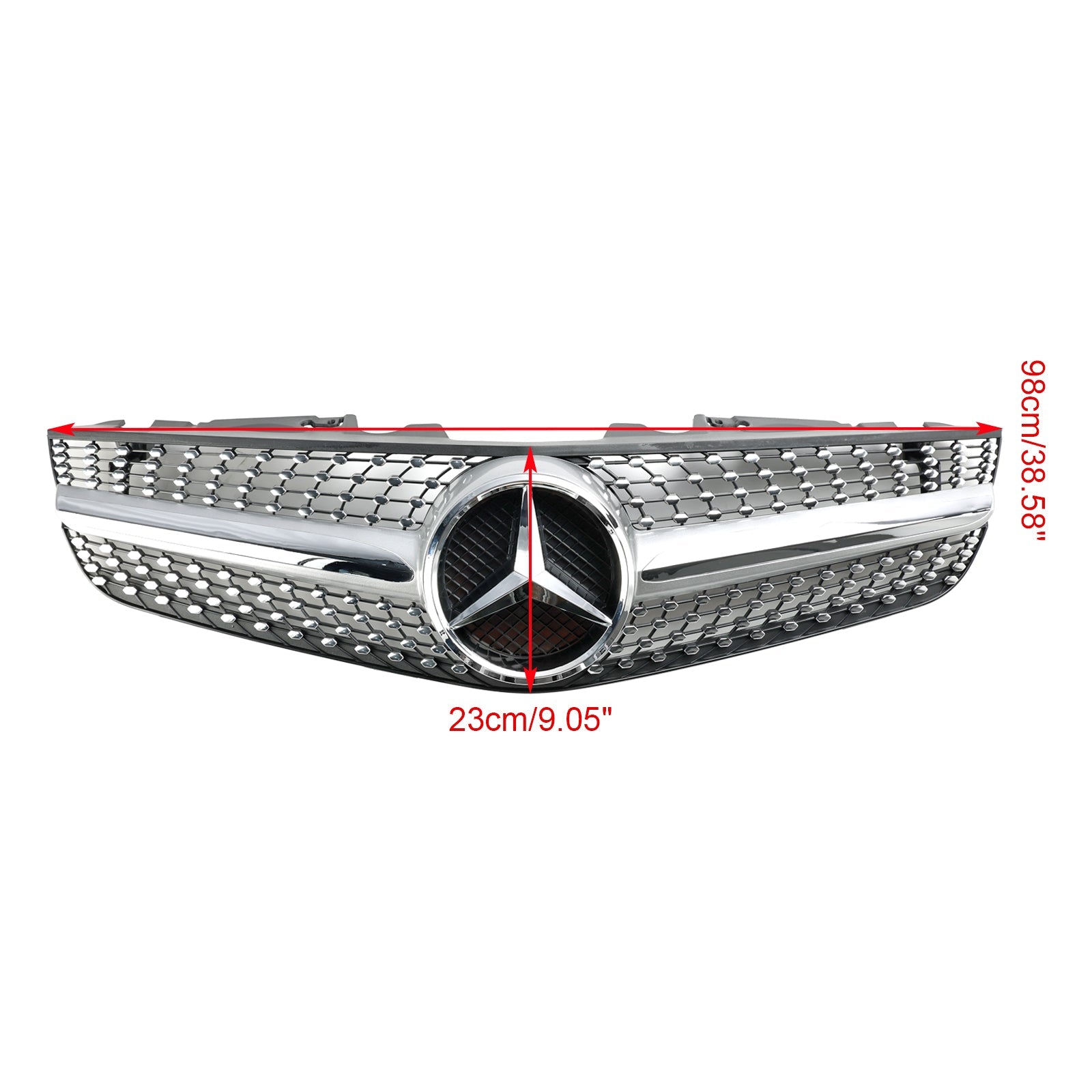Rejilla superior del parachoques delantero para Mercedes Benz SL clase R230 SL550 SL600 2009-2012