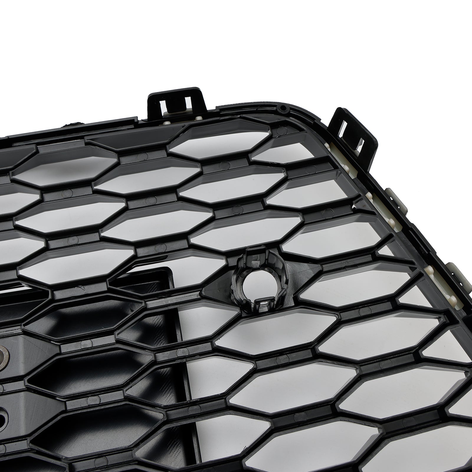 Grille de pare-chocs avant en nid d';abeille de style Audi A7 C7 S7 RS7 2016-2018 noire