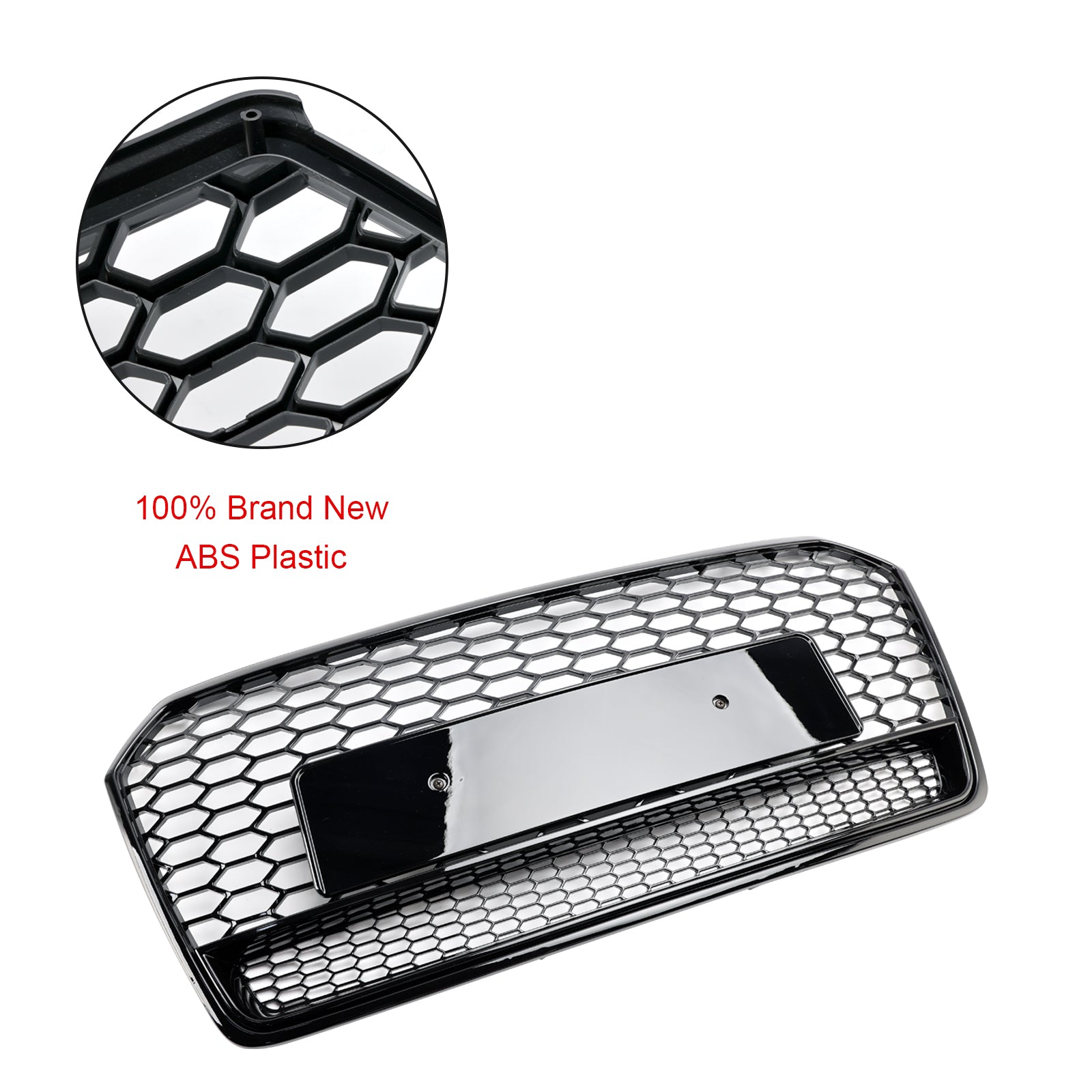 Audi A7 C7 S7 RS7 2016-2018 Zwart honingraatstijl voorbumpergrille
