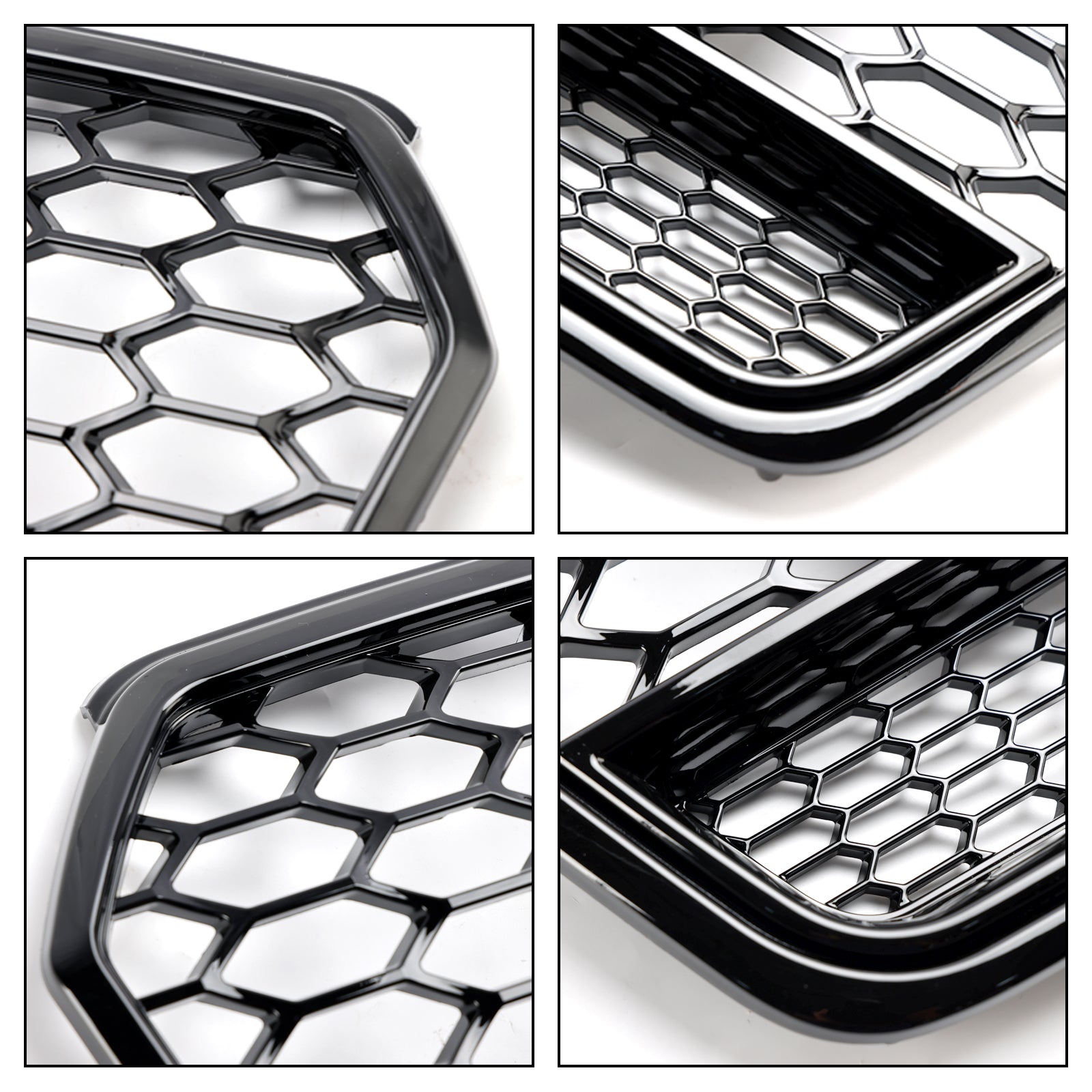 Audi A7 C7 S7 RS7 2016-2018 Zwart honingraatstijl voorbumpergrille
