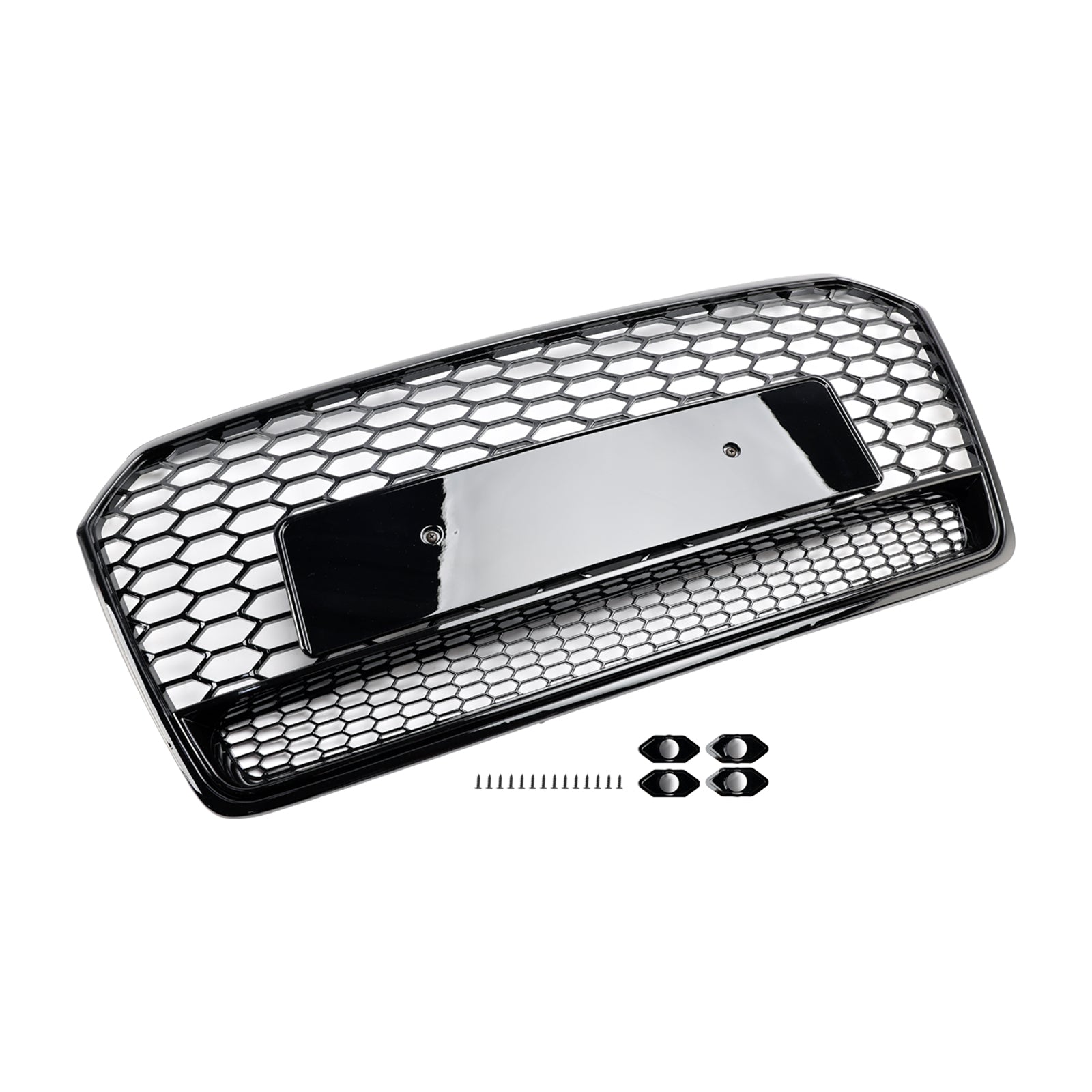 Audi A7 C7 S7 RS7 2016-2018 Zwart honingraatstijl voorbumpergrille