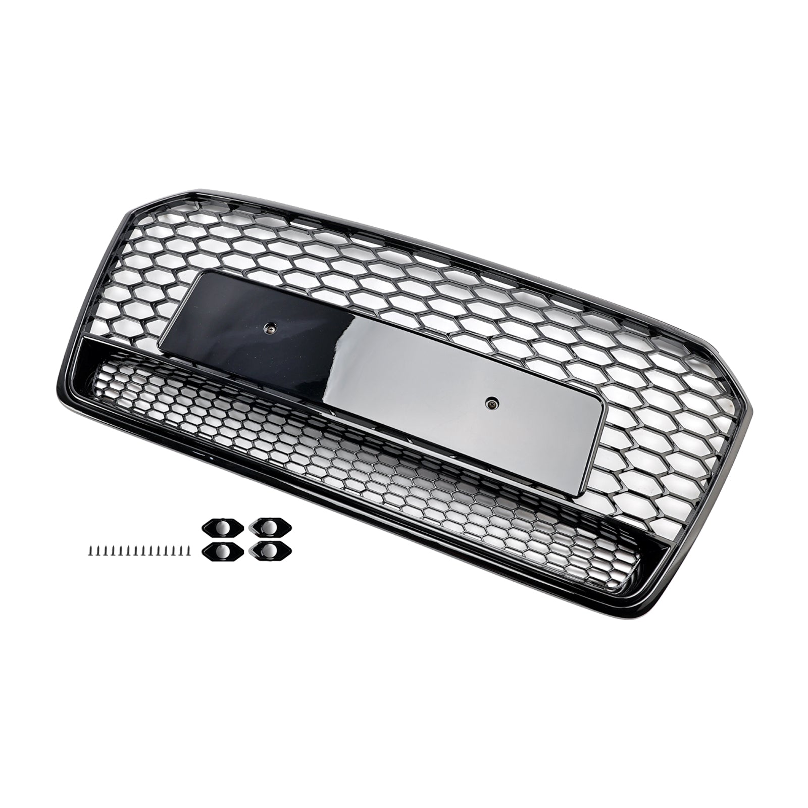 Audi A7 C7 S7 RS7 2016-2018 Zwart honingraatstijl voorbumpergrille