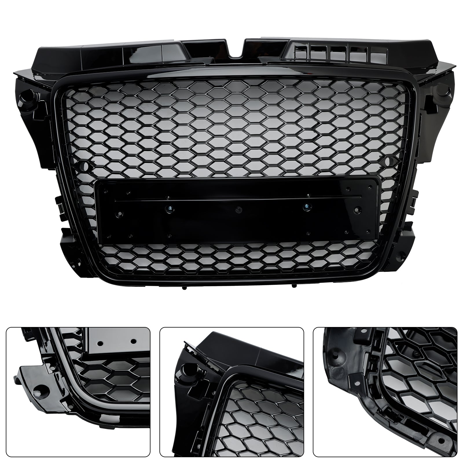 2008-2013 Audi A3 8P RS3 Style Grille de pare-chocs avant en nid d'abeille générique