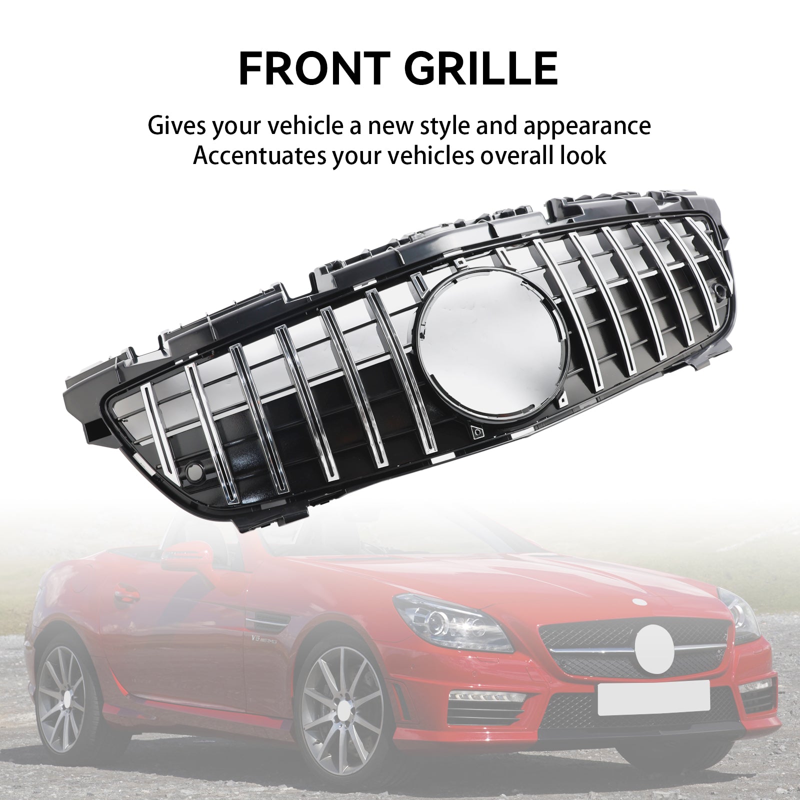 Chromowany grill przedni do Mercedesa SLK klasy R172 SLK55 2011-2016