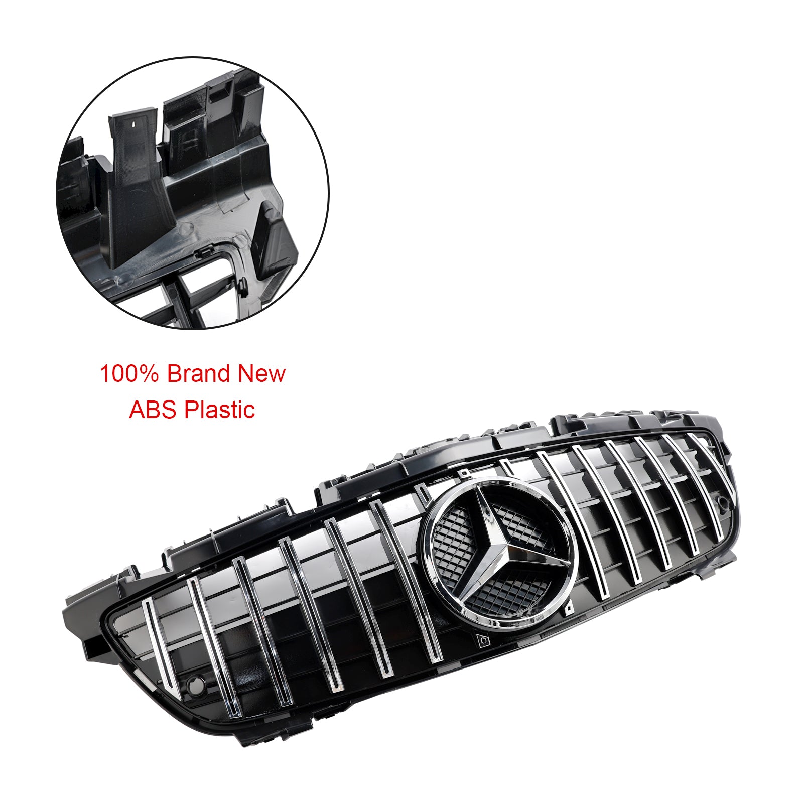 Chrome Front Radiator Grill Grill voor Mercedes SLK-Klasse R172 SLK55 2011-2016