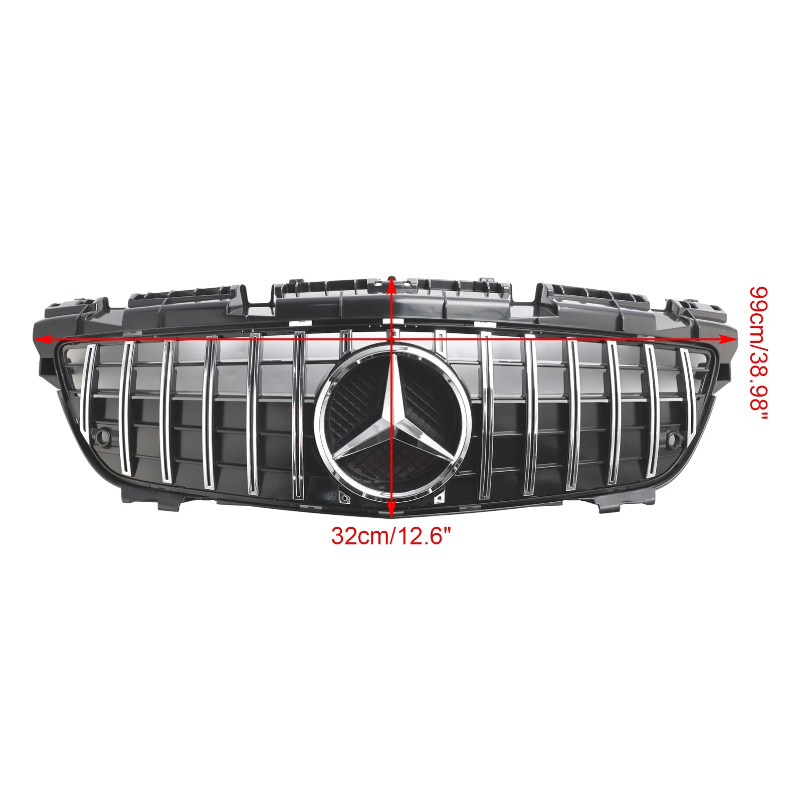 Grill de parrilla de radiador delantero de Chrome para Mercedes SLK-Class R172 SLK55 2011-2016